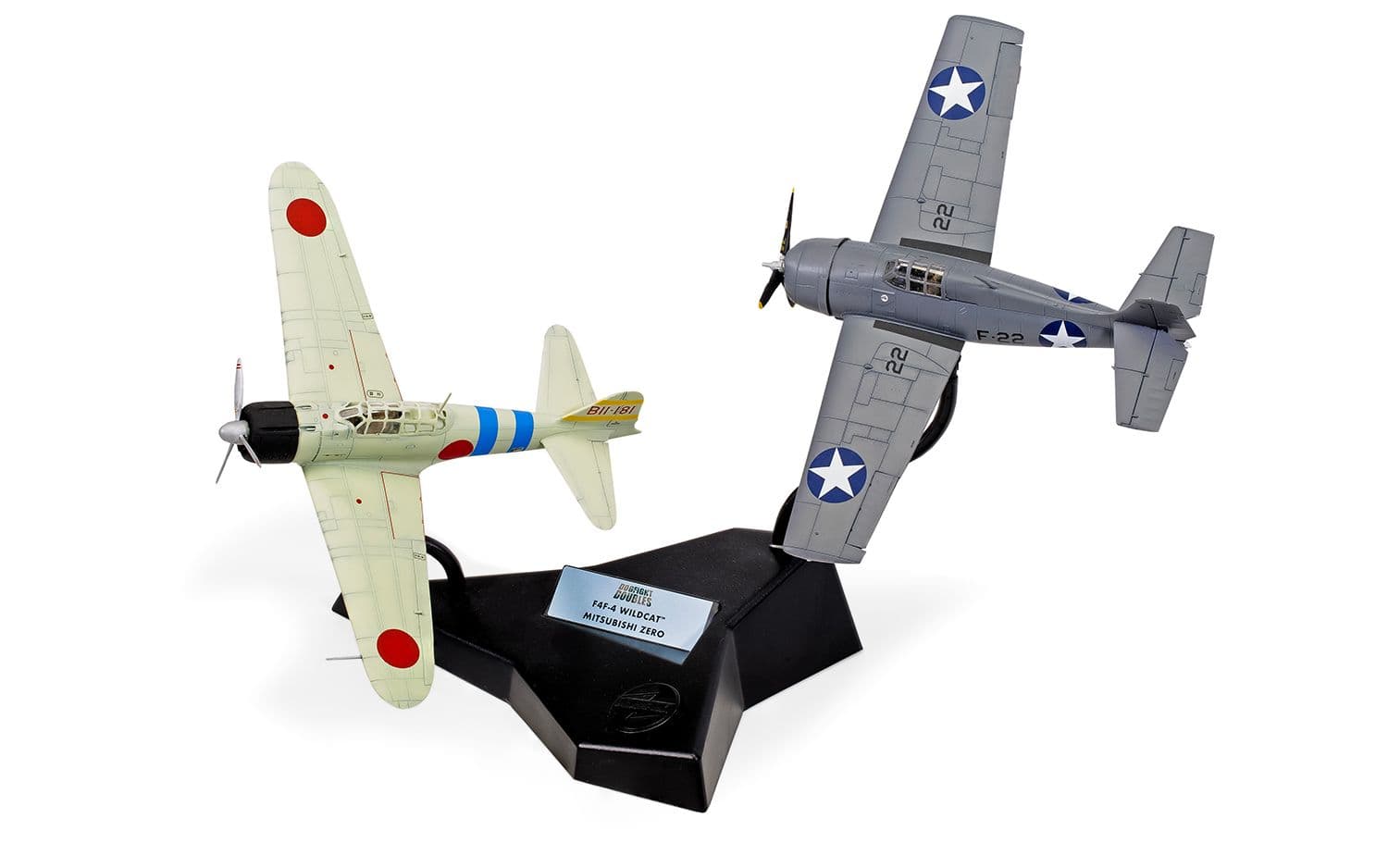 Grumman F4F-4 Wildcat &amp; Mitsubishi Zero Dogfight Double