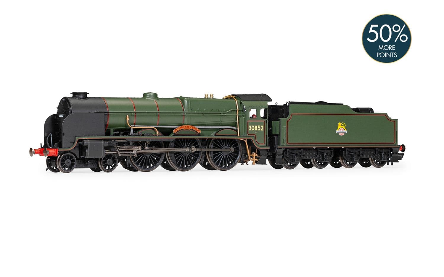 BR (Early), Lord Nelson Class, 4-6-0, 30852 'Sir Walter Raleigh' - Era 5