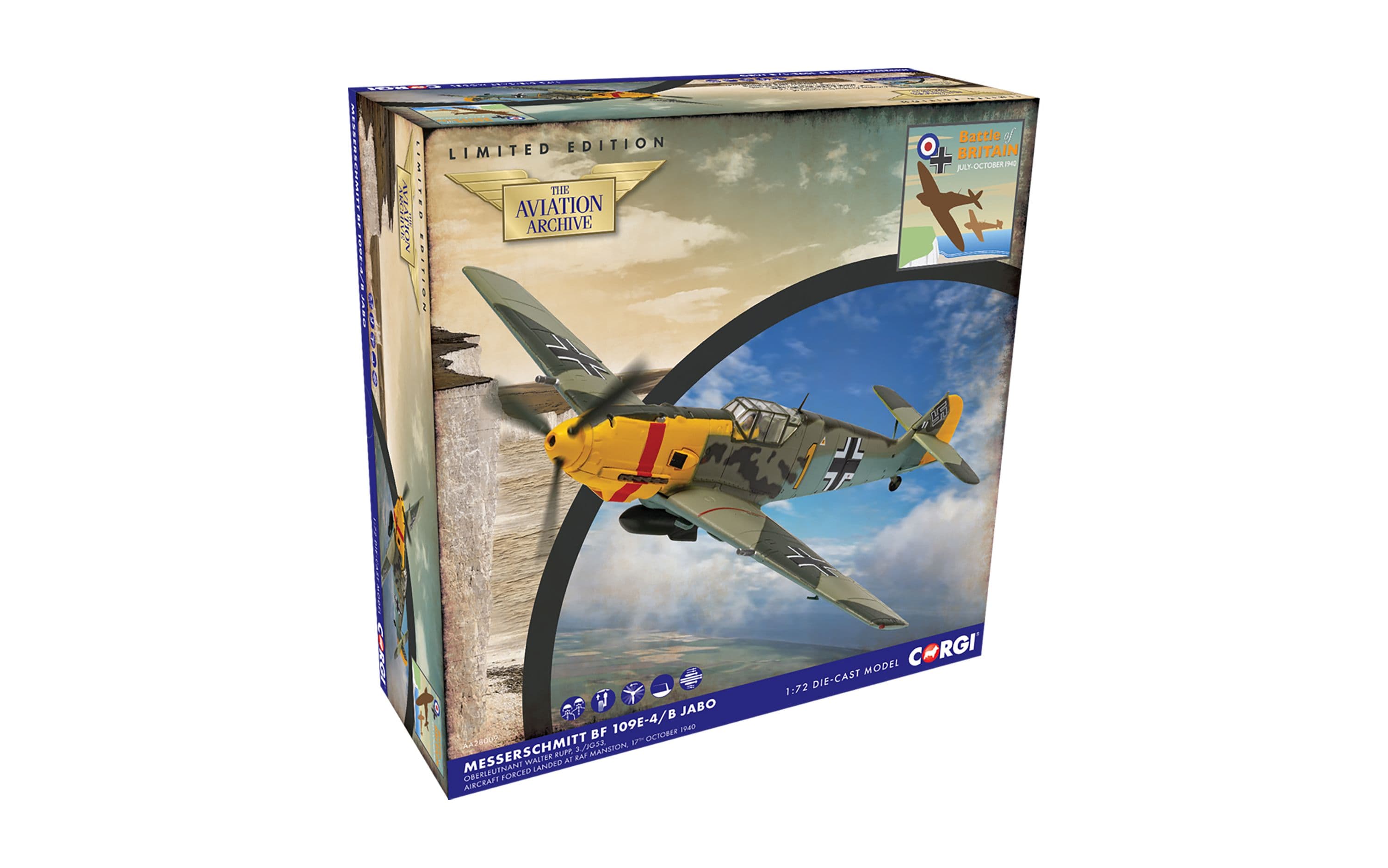 Messerschmitt Me109E-4/B 'Yellow 1' - Oberleutnant Walter Rupp (Battle of Britain 85)