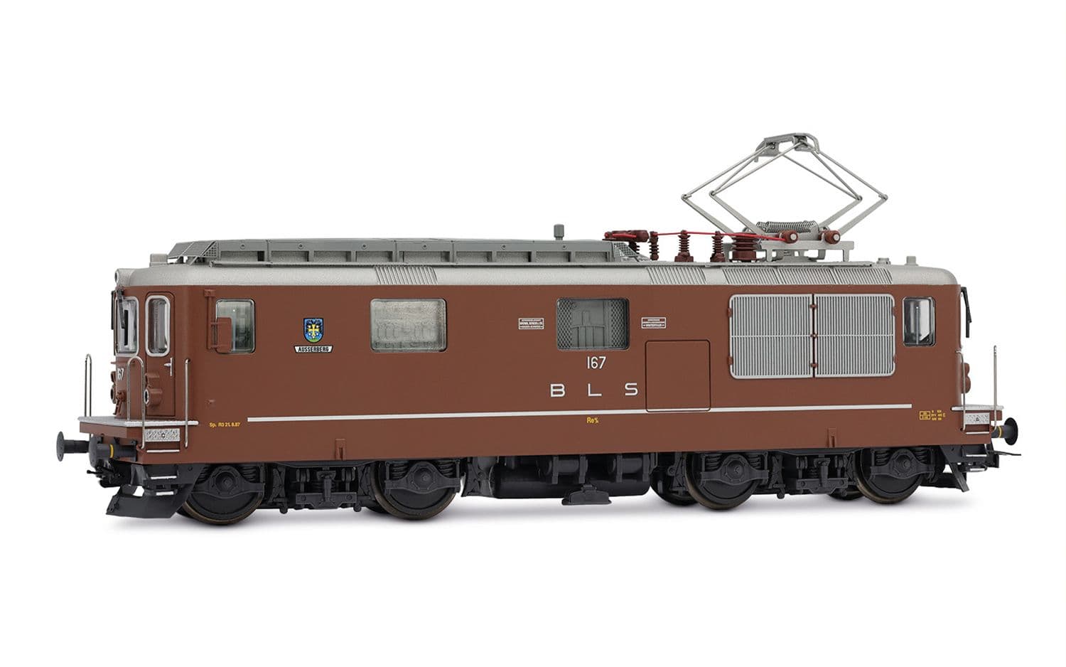 BLS, Re 4/4 167 “Ausserberg” short with driver figurine, BLS anniversary, ep. IV-V, with DCC Sound decoder