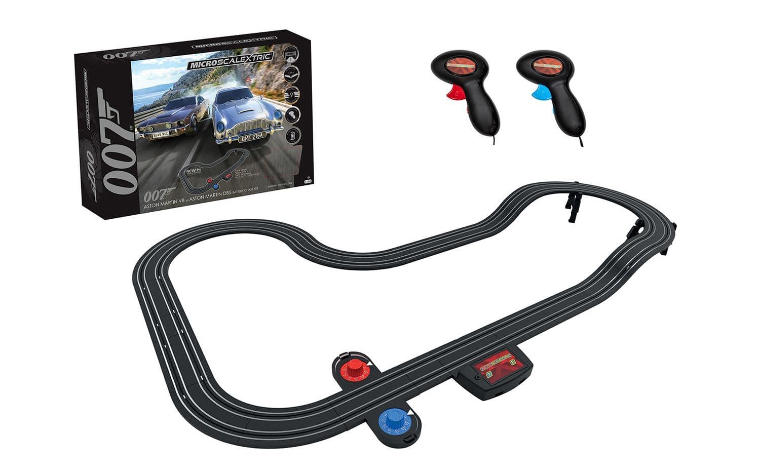 Micro Scalextric James Bond 007 Race Set - DB5 vs V8