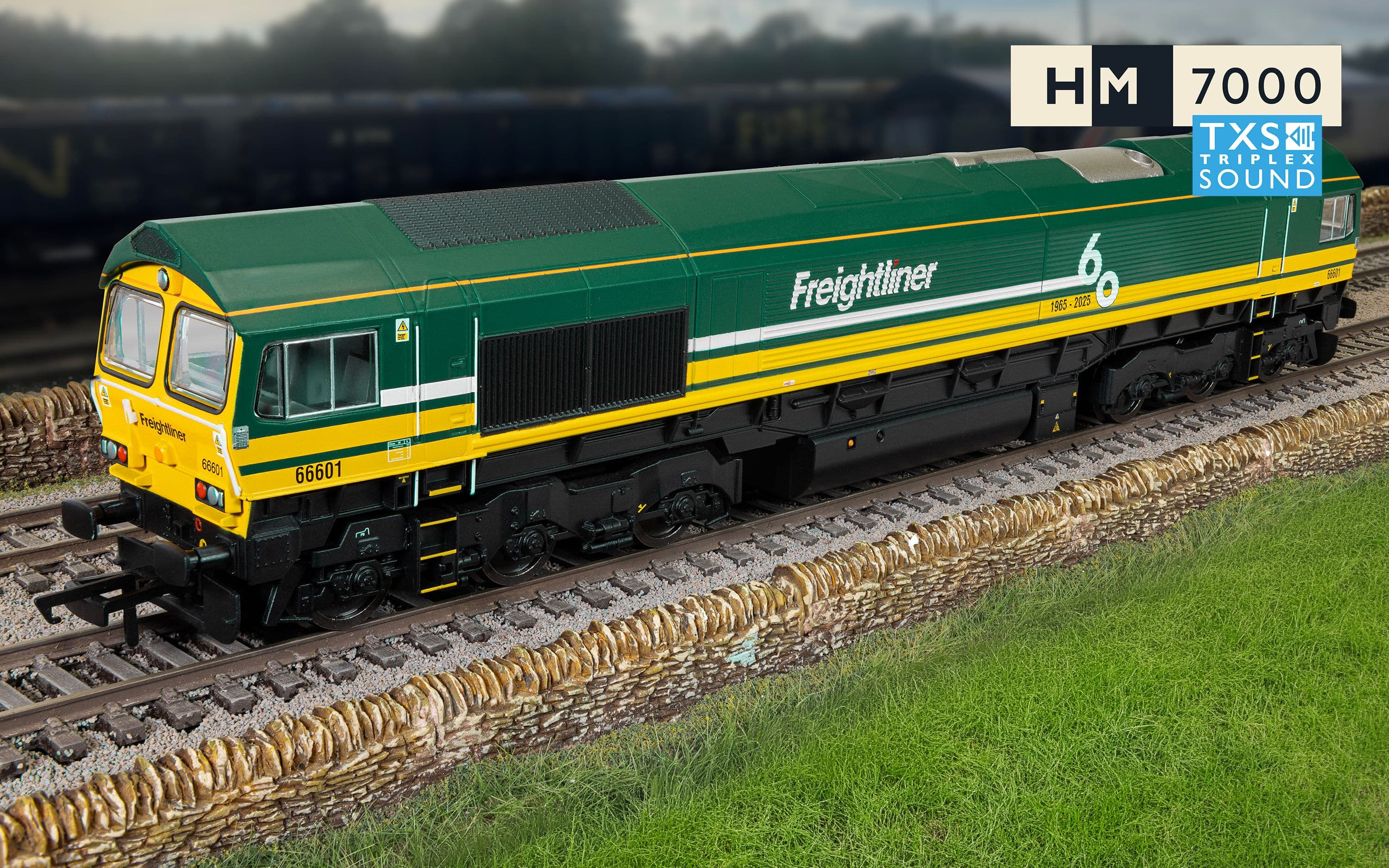 RailRoad: Freightliner Class 66 - 'Freightliner 60' - 66601 (DCC Sound Fitted)