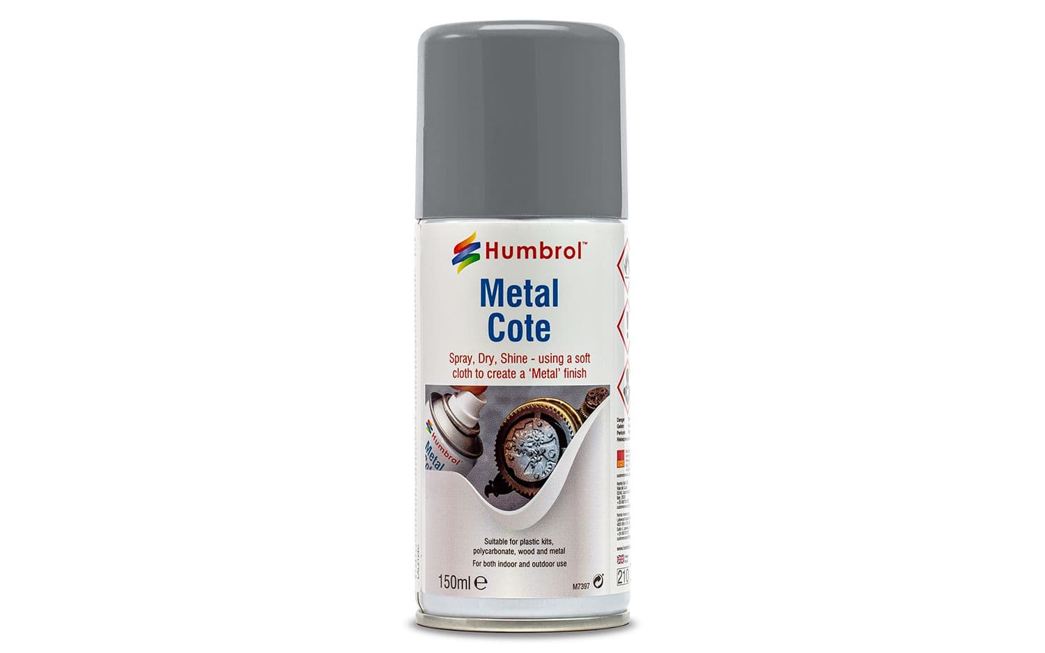 Acrylic Spray: 27002 - Polished Aluminium - Metal Cote - (150ml)