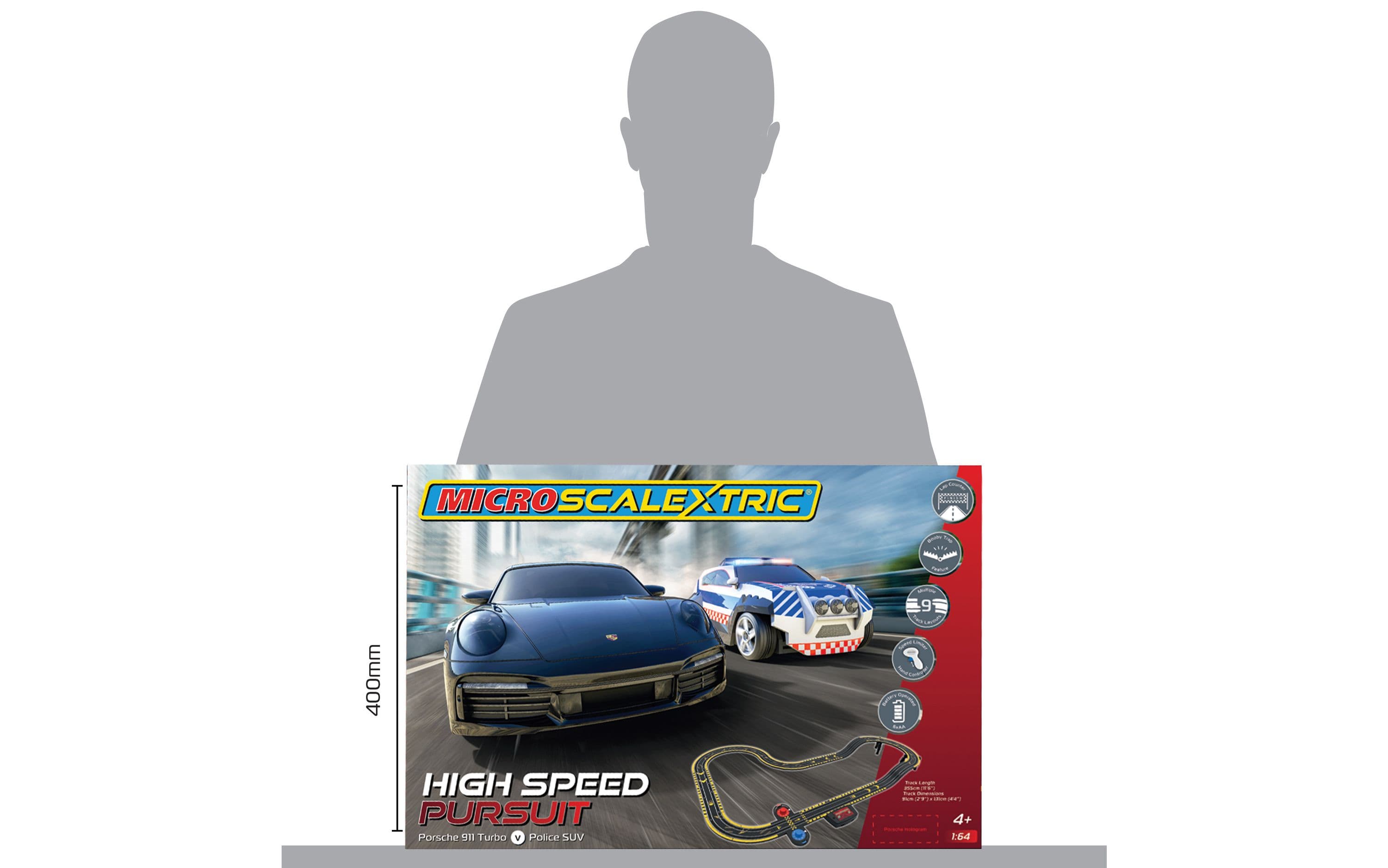 Micro Scalextric High Speed Pursuit Race Set