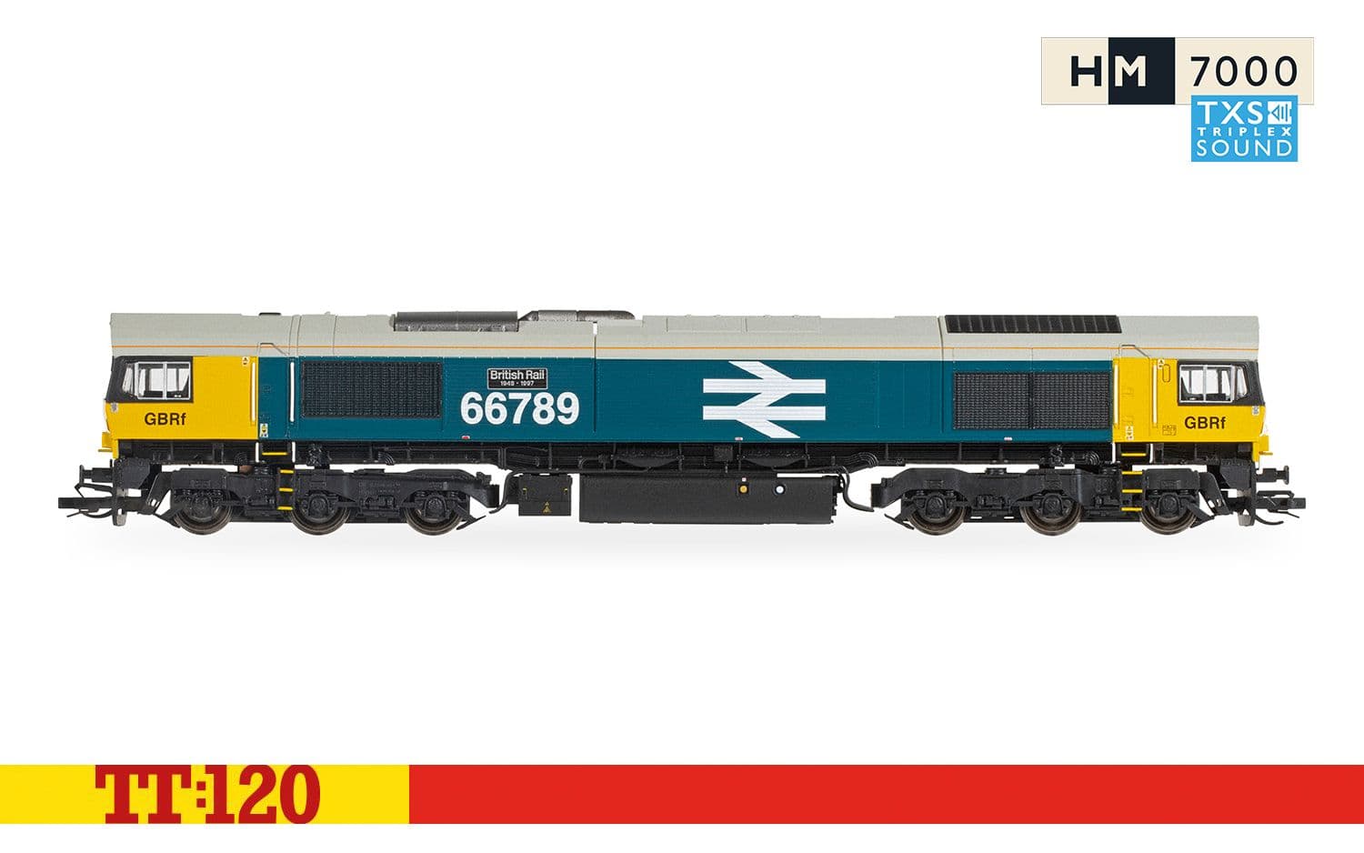 GBRf, Class 66, Co-Co, 66789, 'British Rail 1948-1997'- Era 11 (Sound Fitted)