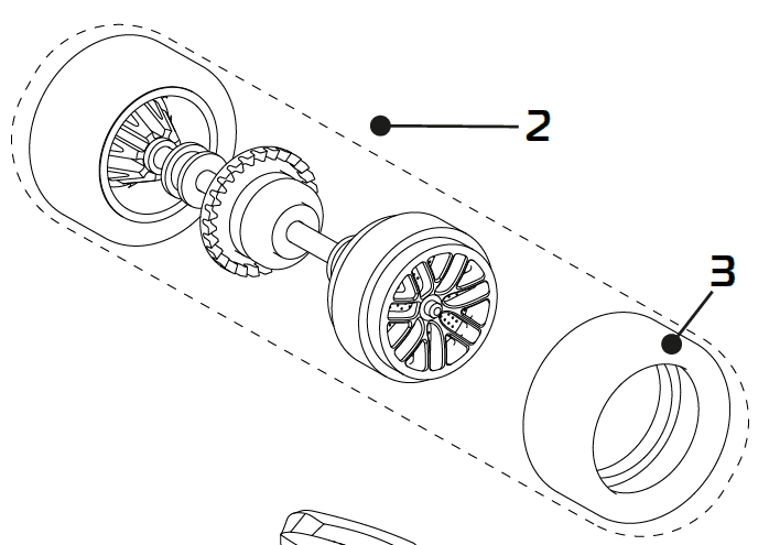 rear axle assy, REAR WHL AXLE ASSY C4335