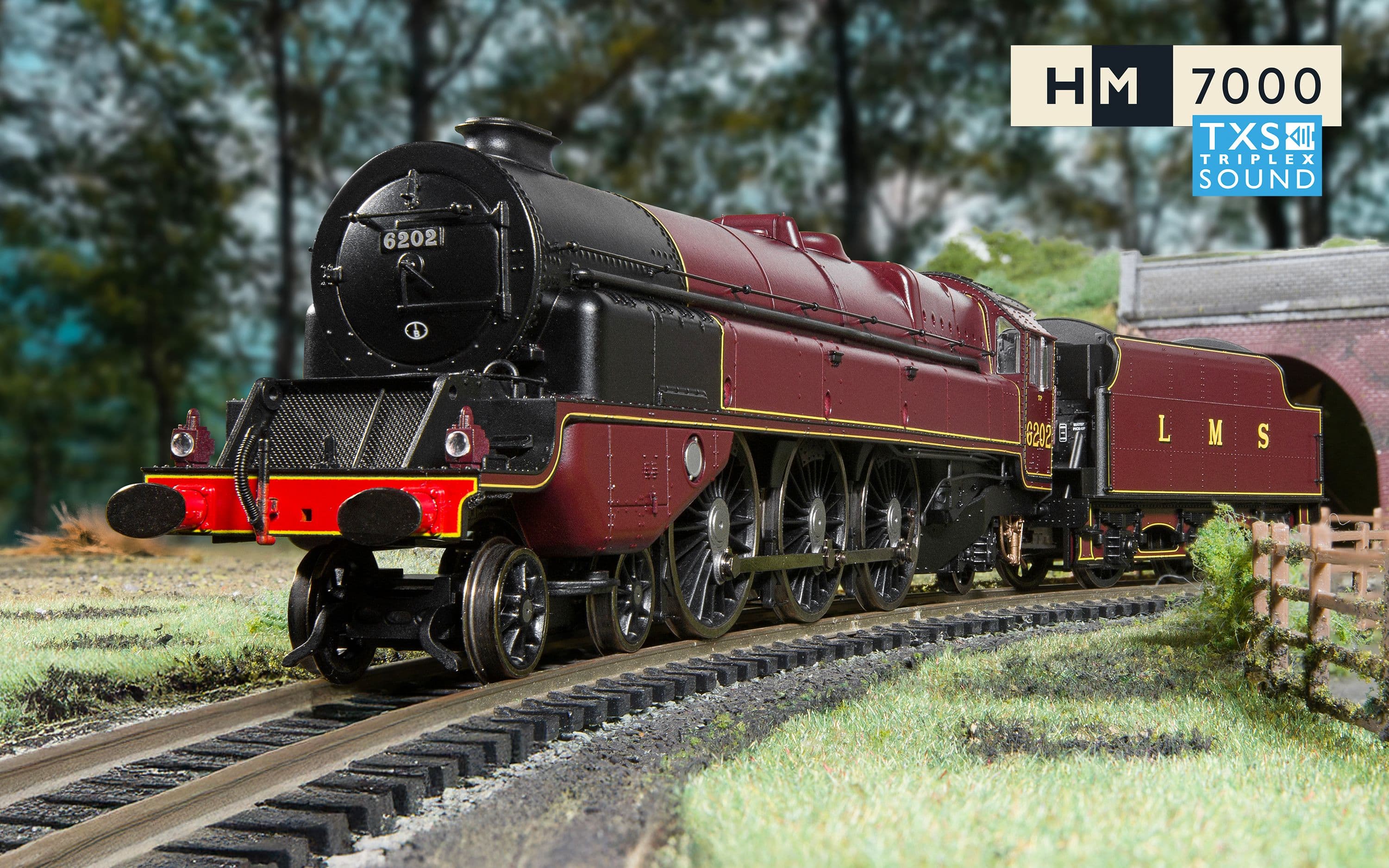 LMS - Princess Royal Class - "Turbomotive" 6202 (DCC Sound Fitted)