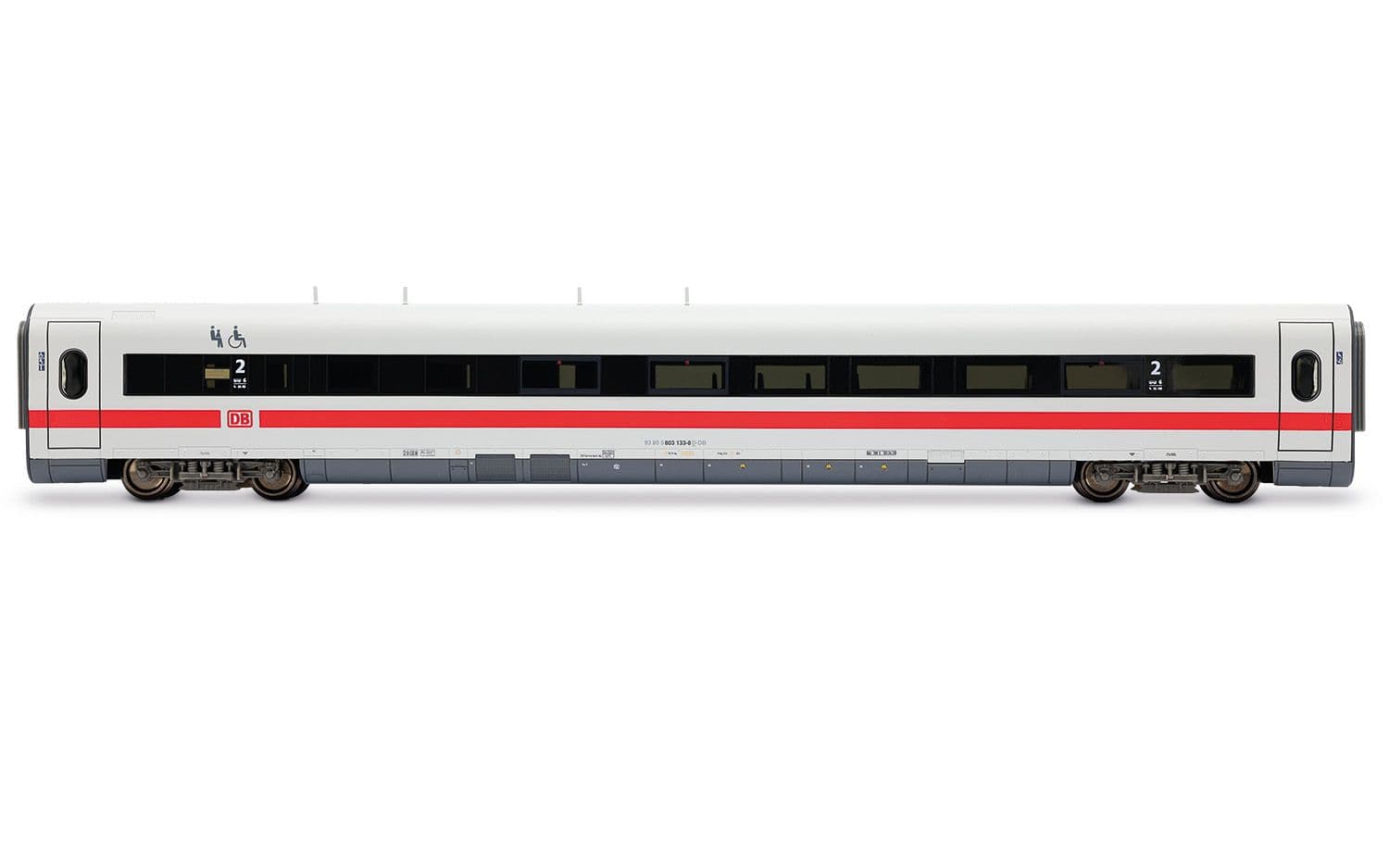 DB AG, ICE 1, Tz 155 „Rosenheim”, 4-tlg. Grundset (Lok, Dummy, je ein Wagen 1. + 2. Klasse), „Klimaschützer”