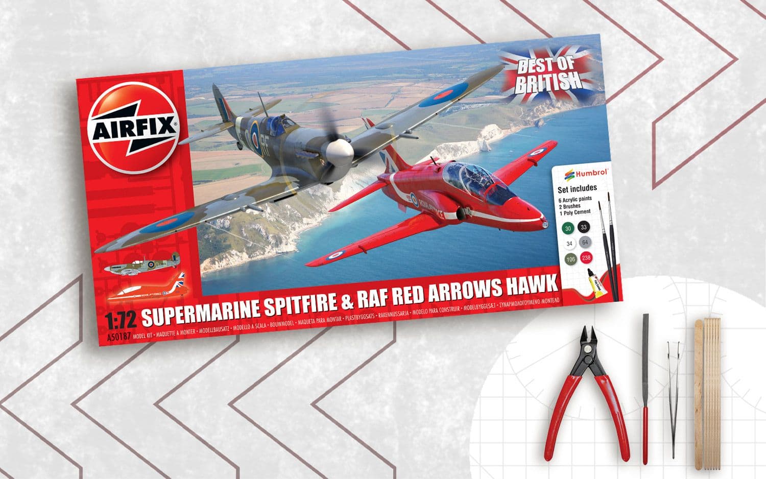 Airfix Best of British Starter Pack - Everything Included