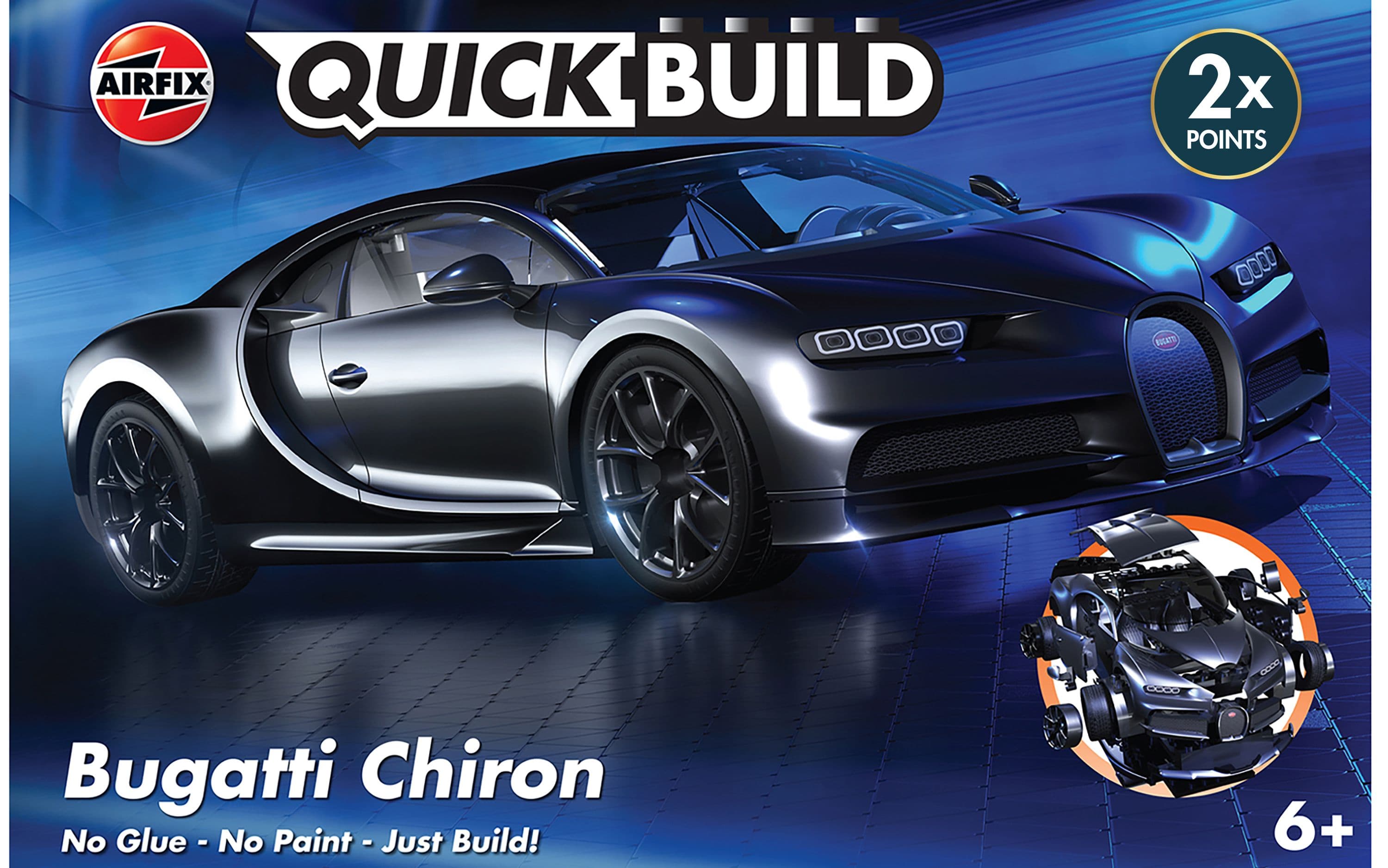 QUICKBUILD Bugatti Chiron - Black