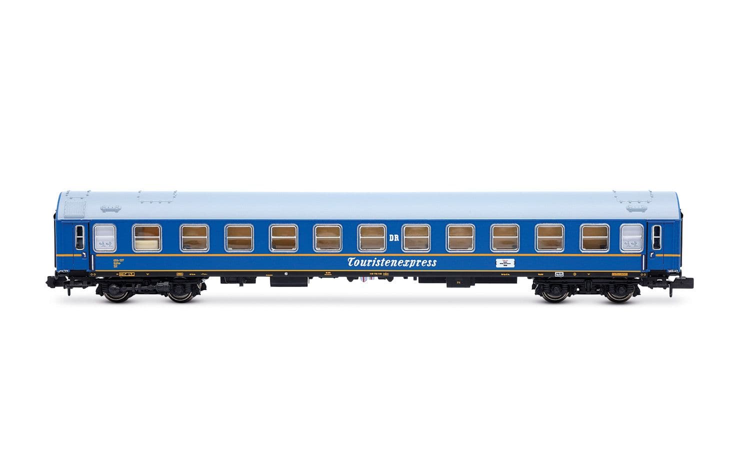 DR, 4-unit set of "Tourex", no. 2/2, consisting of 1 x WR + 1 x SD + 2 x WLAB, blue livery, ep. III