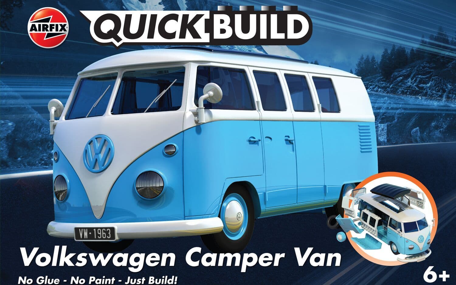 QUICKBUILD VW Camper Van blue