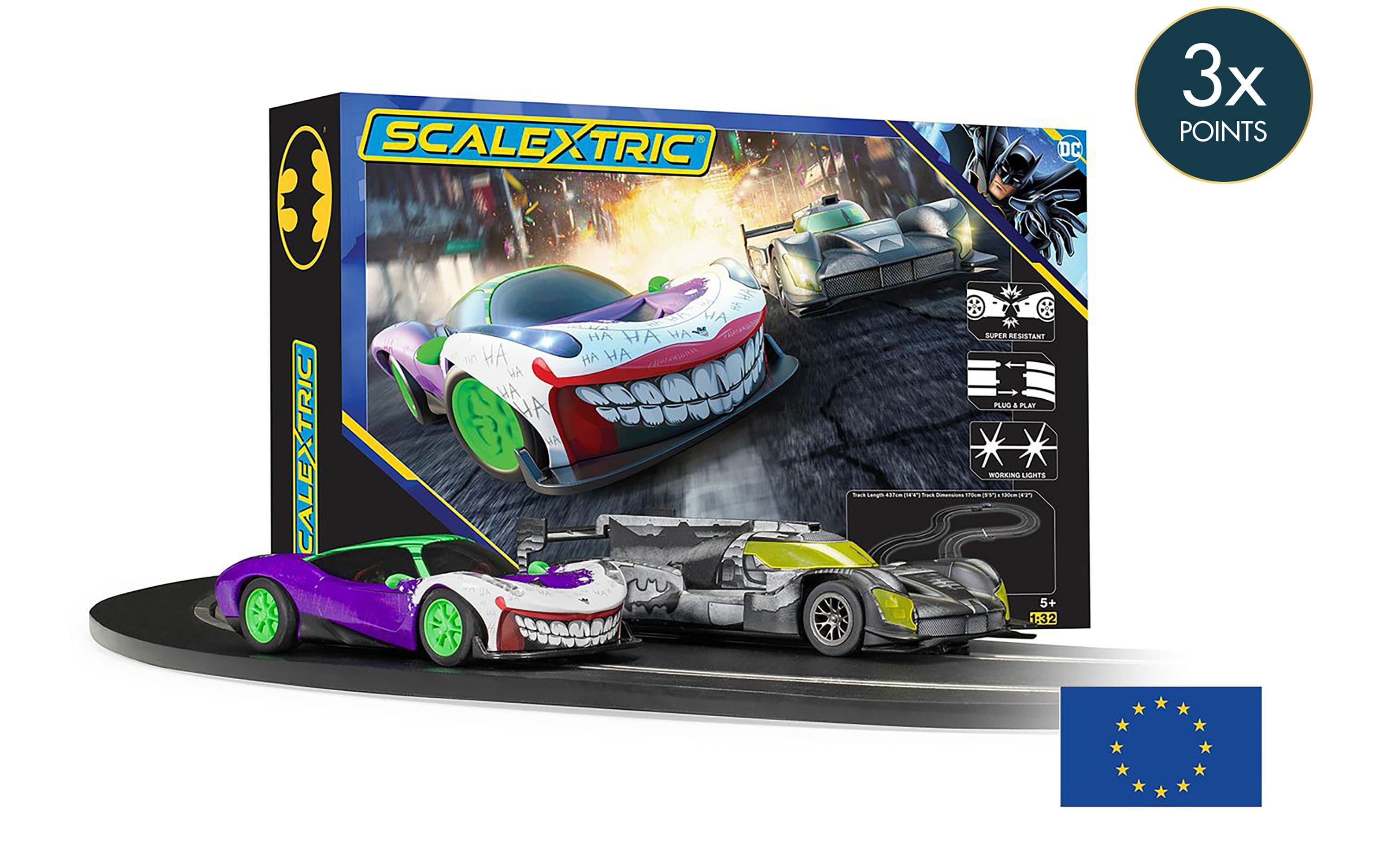 Scalextric Batman vs Joker Race Set - The Battle of Arkham (EU Plug)
