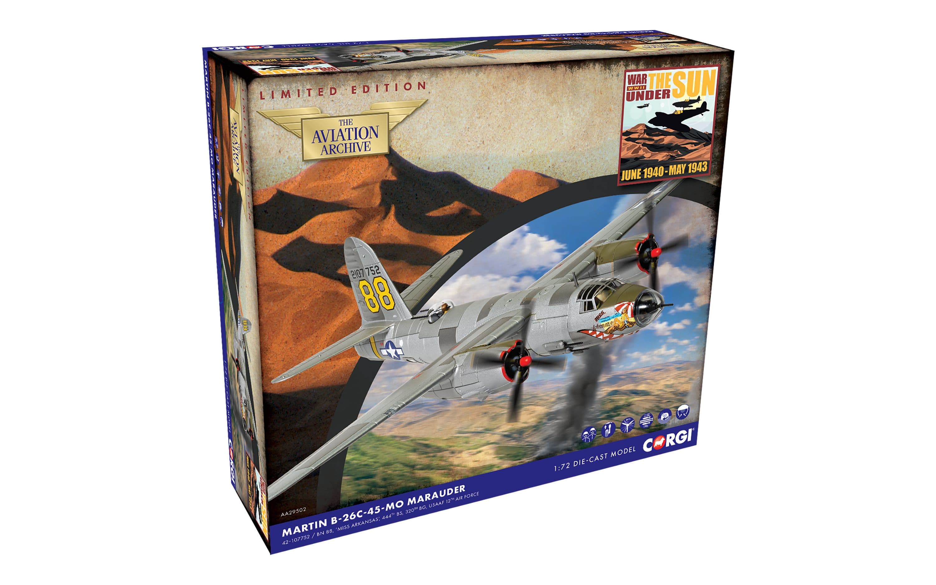 Martin B-26C-45-MO Marauder 'Miss Arkansas' - 12th USAAF - Lt Leo A Lampman