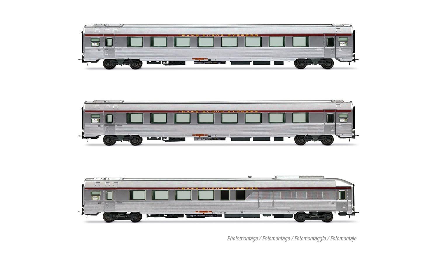 SNCF, 3-unit set of TEE "Mistral 69" coaches "Jules Verne", no. 2/2, ep. IV