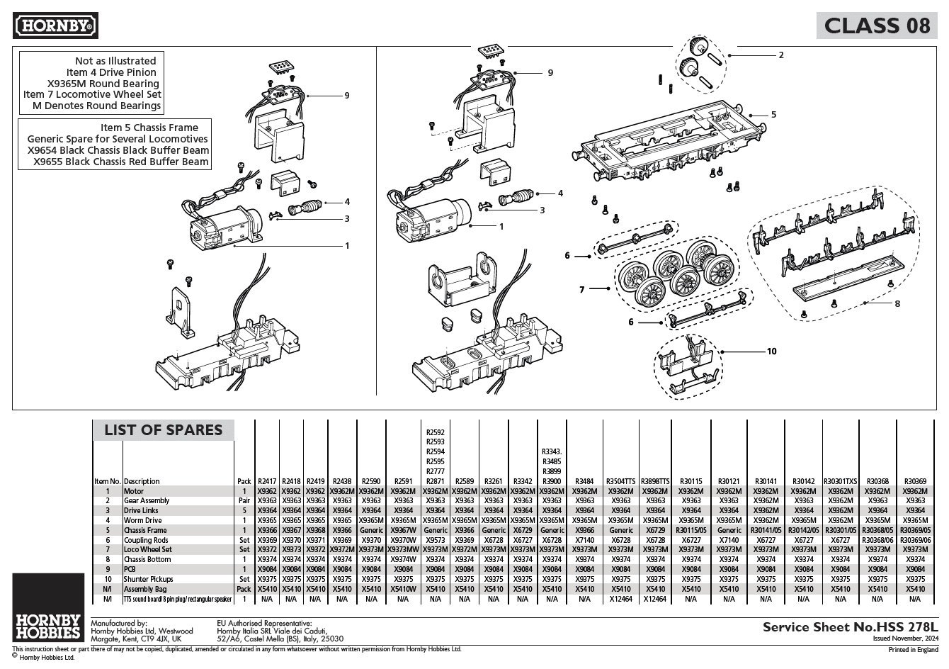 Motor, 08/09 Shunter Motor
