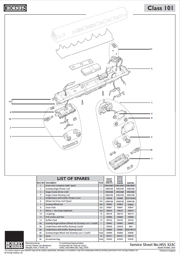RailRoad Plus Network Rail, Class 960, Bo-Bo, 901002 'Iris 2' - Era 8