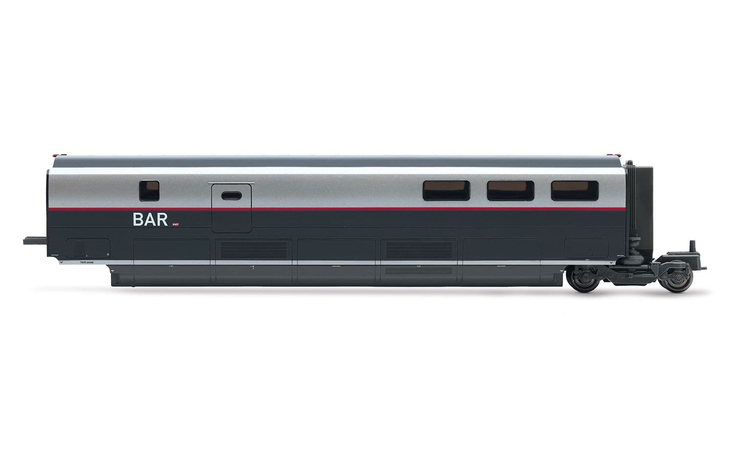 SNCF, coffret supplémentaire de 3 voitures, TGV Duplex Carmillon, composé de 2 voitures de ex 1ére classe et 1 voiture bar, ép. VI