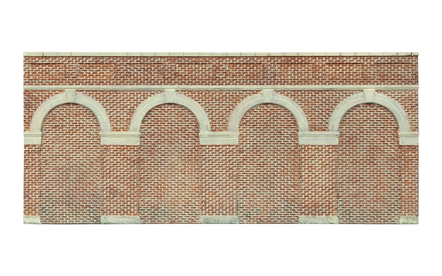 Mid Level Arched Retaining Walls x2 (Red Brick)