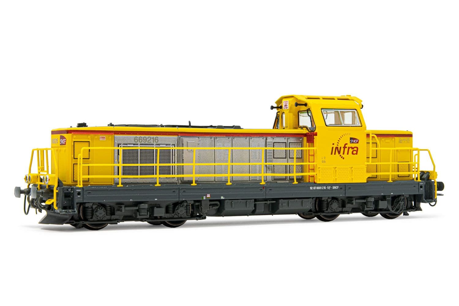 SNCF Infra, locomotive diesel BB 669126, livrée jaune, ép. VI, avec décodeur sonore