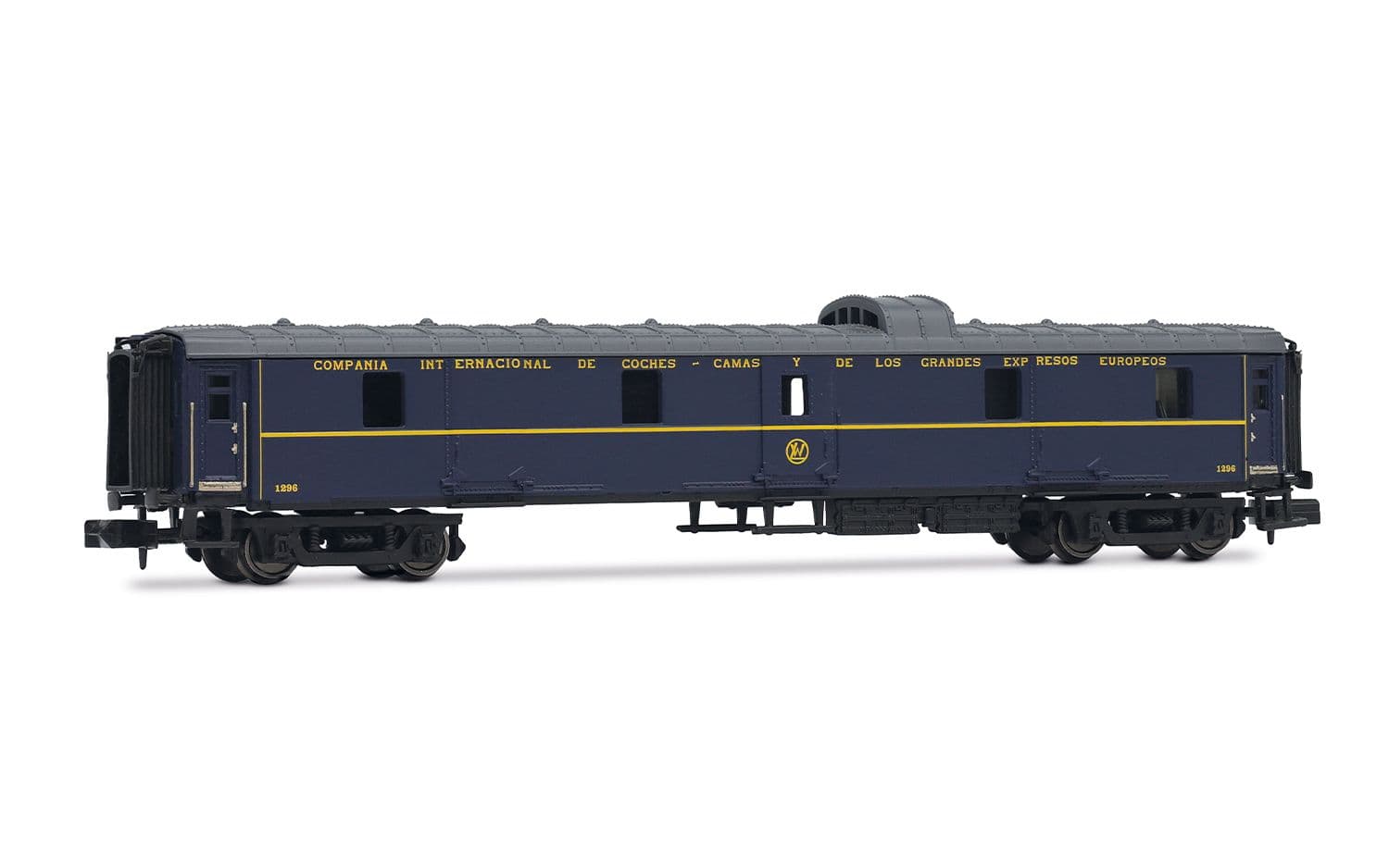 CIWL, 3-tlg. Zugset „Sud-Express", Set 1/2, bestehend aus 1 x DD3 + 1 x AA 5000 in Grün mit Faltenbälgen + 1 x WL, Ep. III-IV