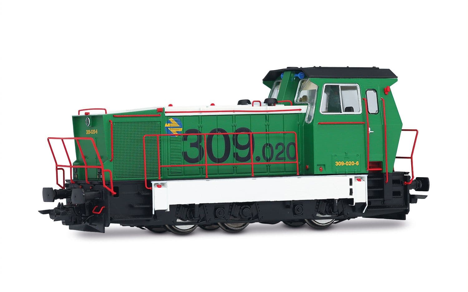 ADIF, diesel shunting locomotive class 309, green/white livery, ep. VI