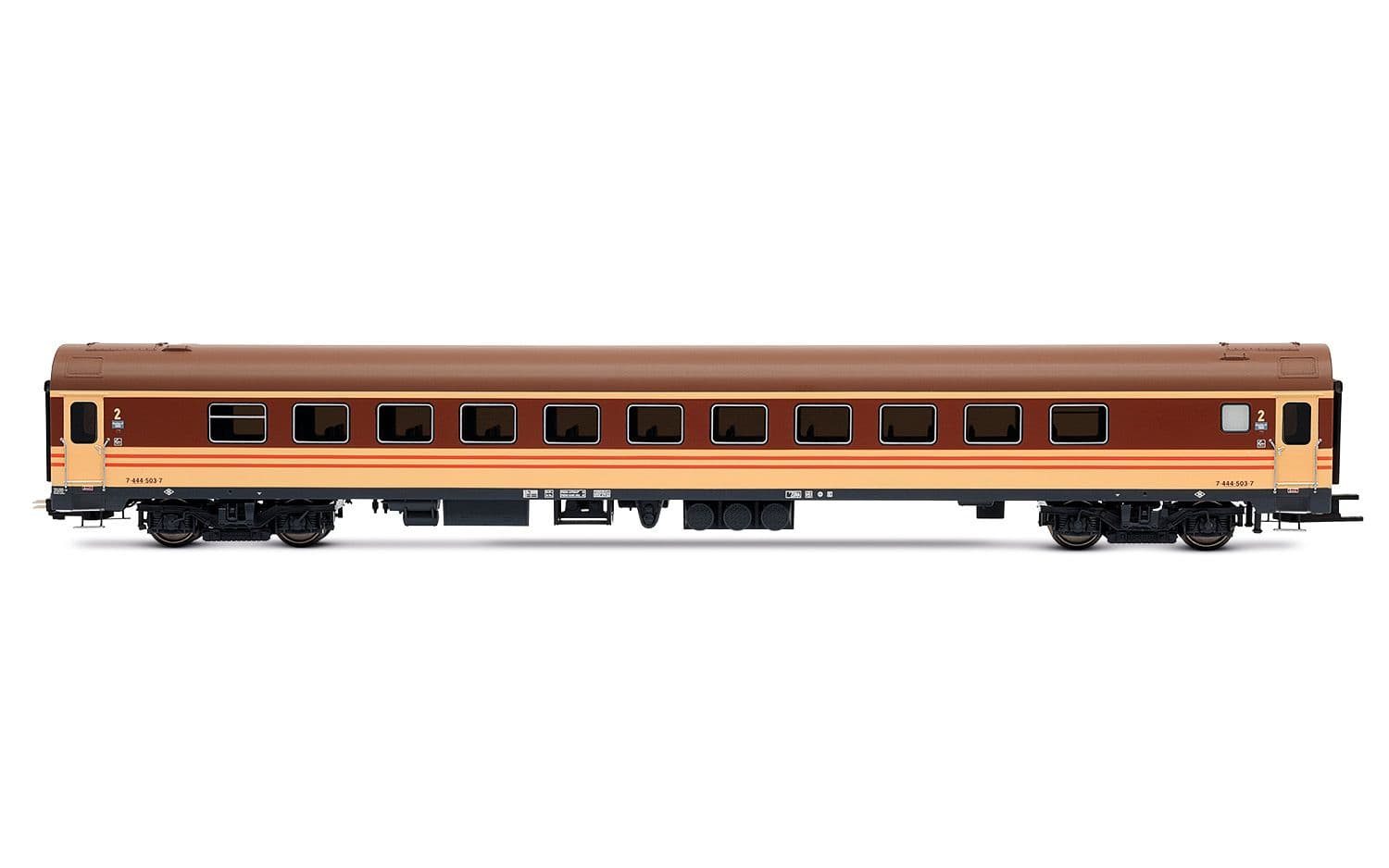 RENFE, 3-unit EMU class 444-500, unit 444-503 in "Estrella" livery, ep. IV