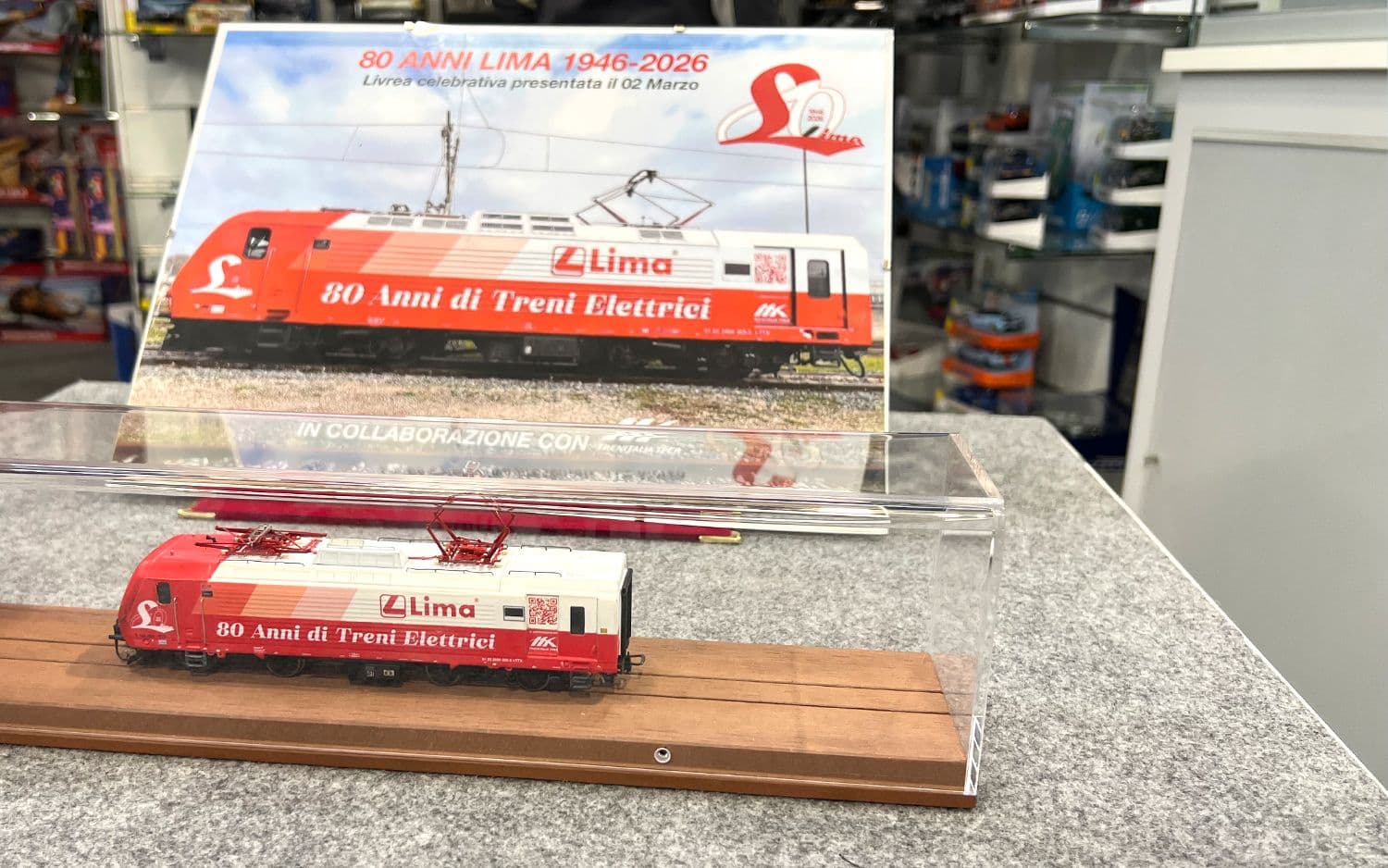 Trenitalia Tper, locomotiva elettrica E.464, livrea “80 anni Lima”