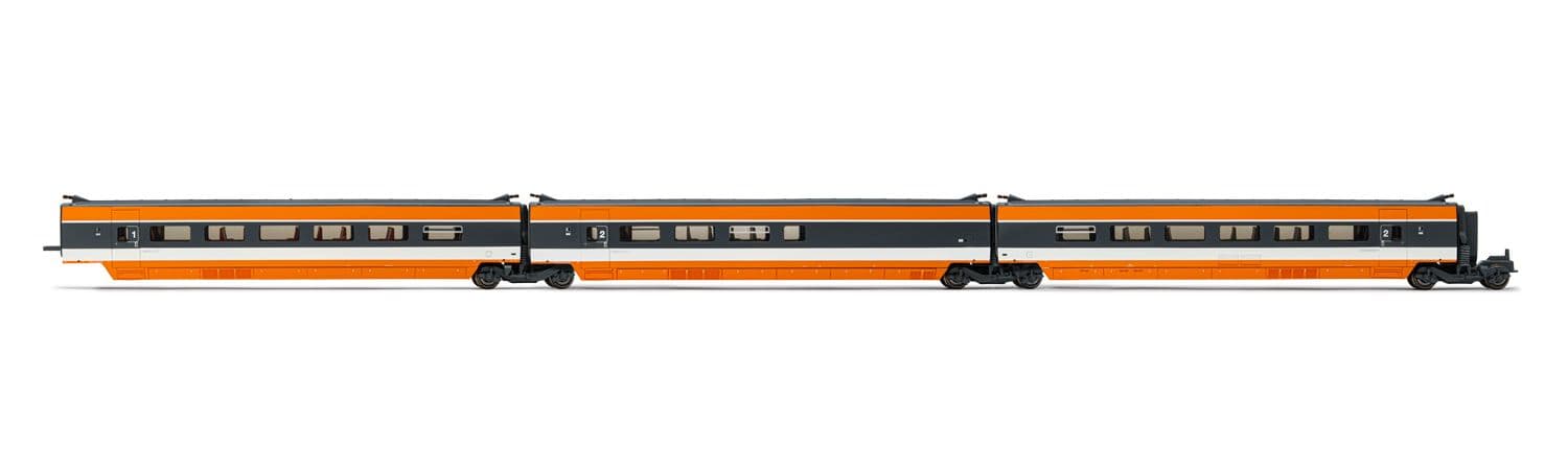 HJ3011 SNCF, 3-unit additional set of TGV Sud-Est coaches, orange