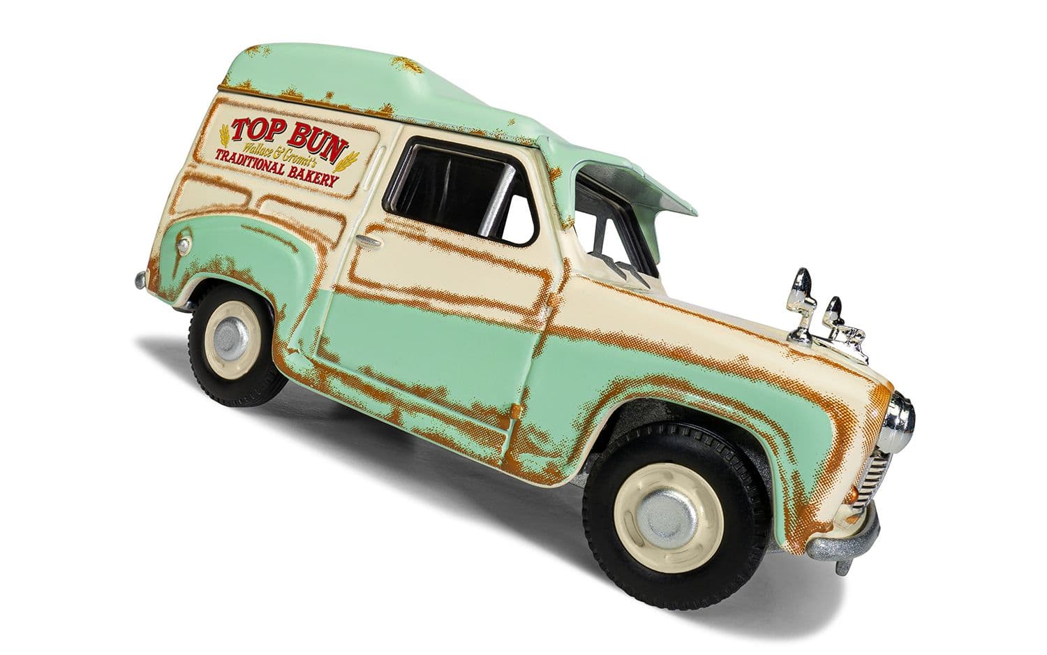 Wallace &amp; Gromit Austin A35 Van Collection - Cheese Please!, Top Bun, Spick &amp; Spanmobile