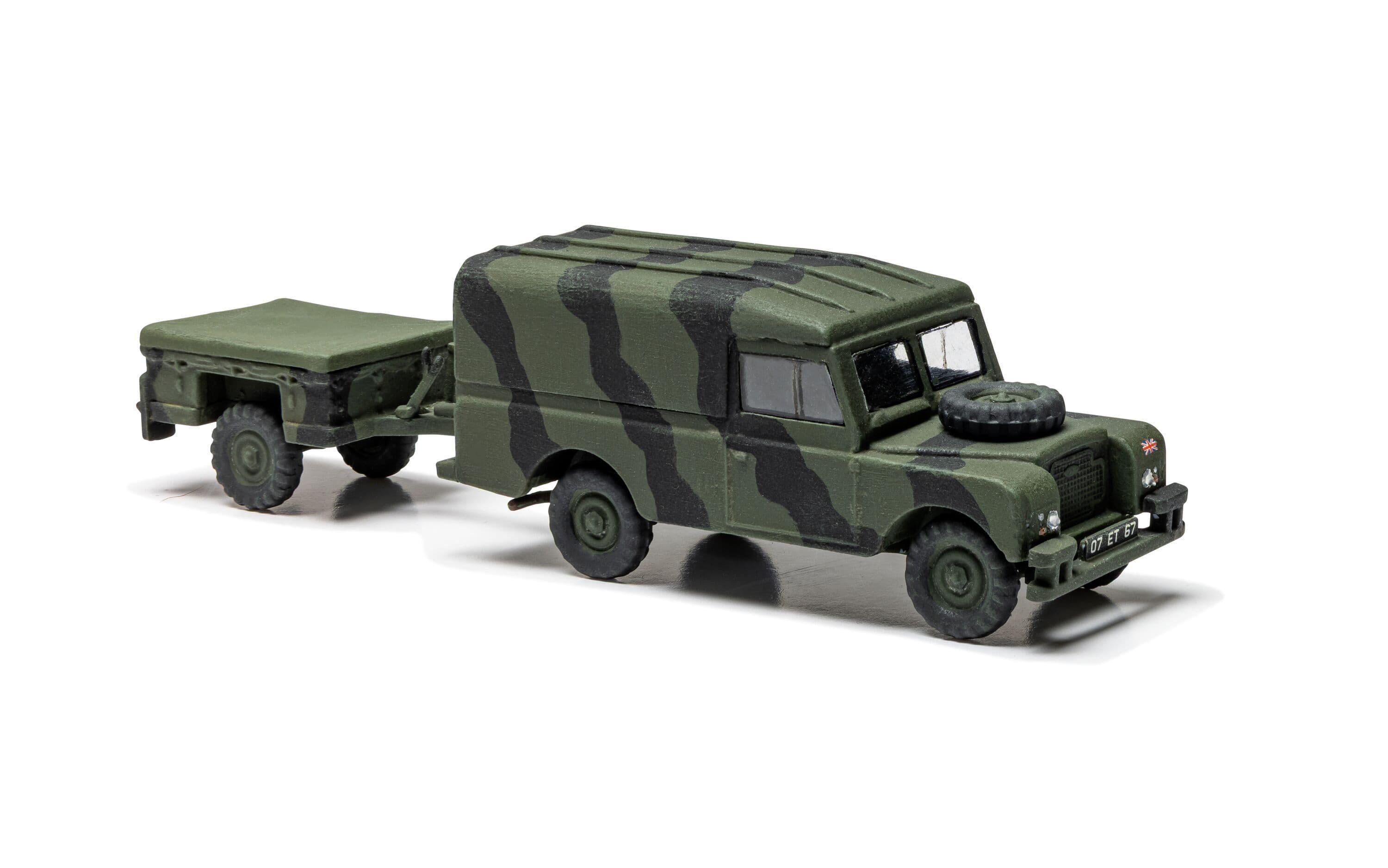 A02324 LWB Land Rover (Hard Top) & Trailer