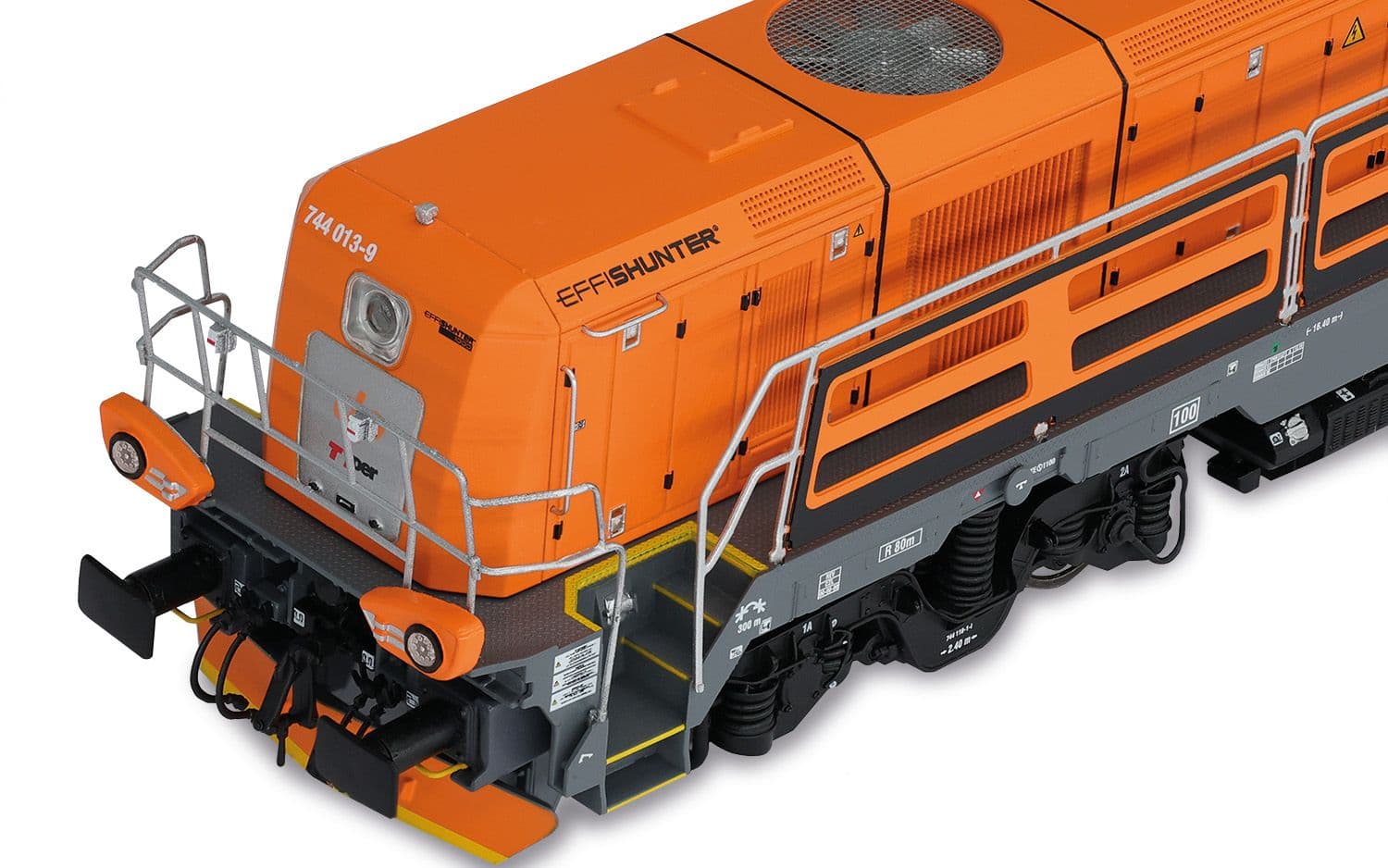 Dinazzano Po / TPER, diesel locomotive Effishunter 1000, orange/light grey, ep. VI