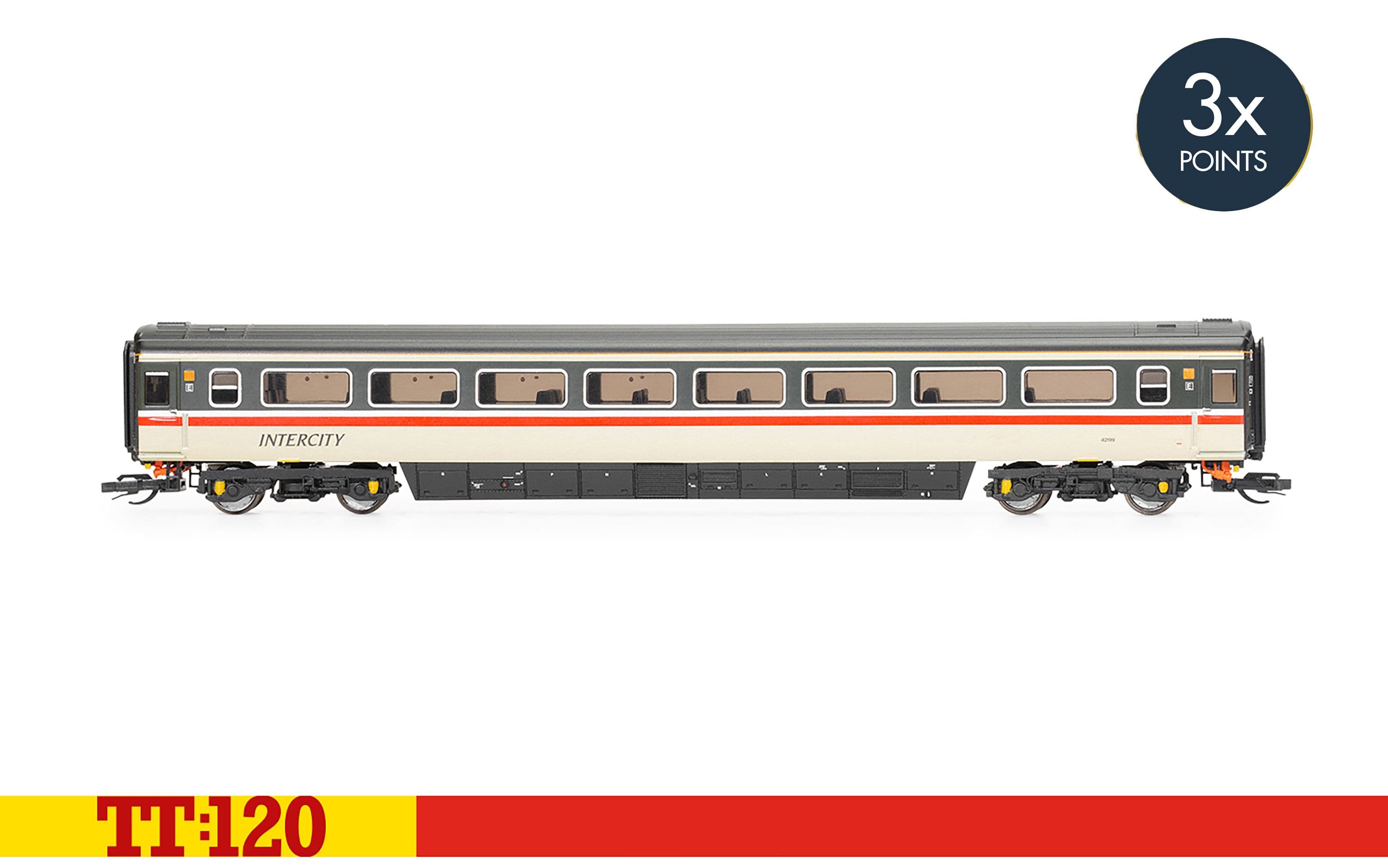 BR Intercity, Mk3 Tourist Standard Open, 42199 - Era 8