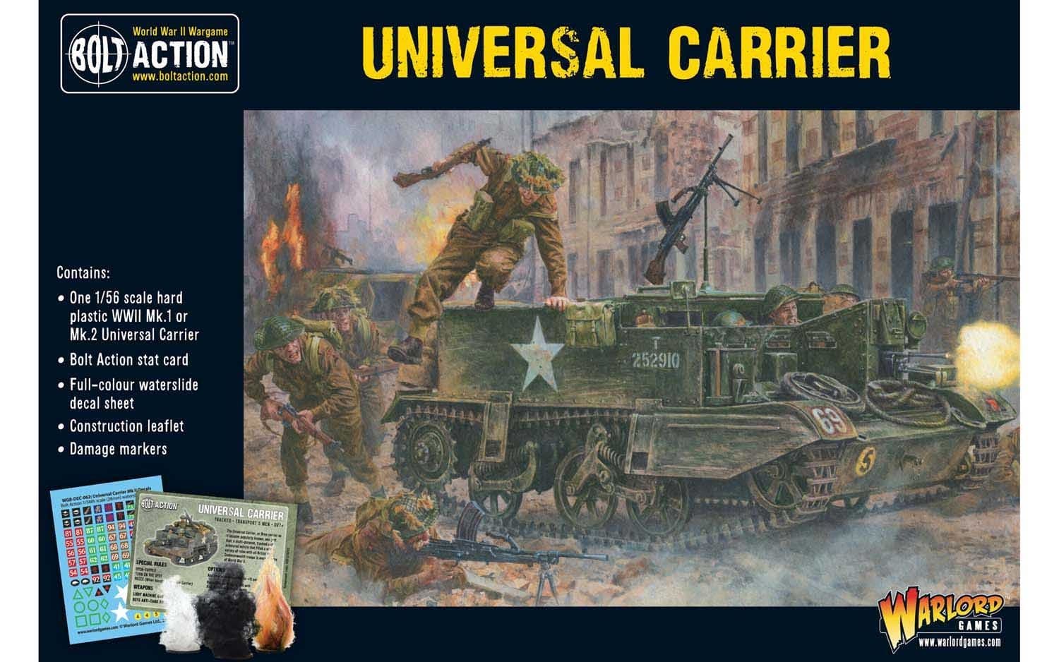 402011008 Universal Carrier 1:56 WWII Military Wargaming Plastic