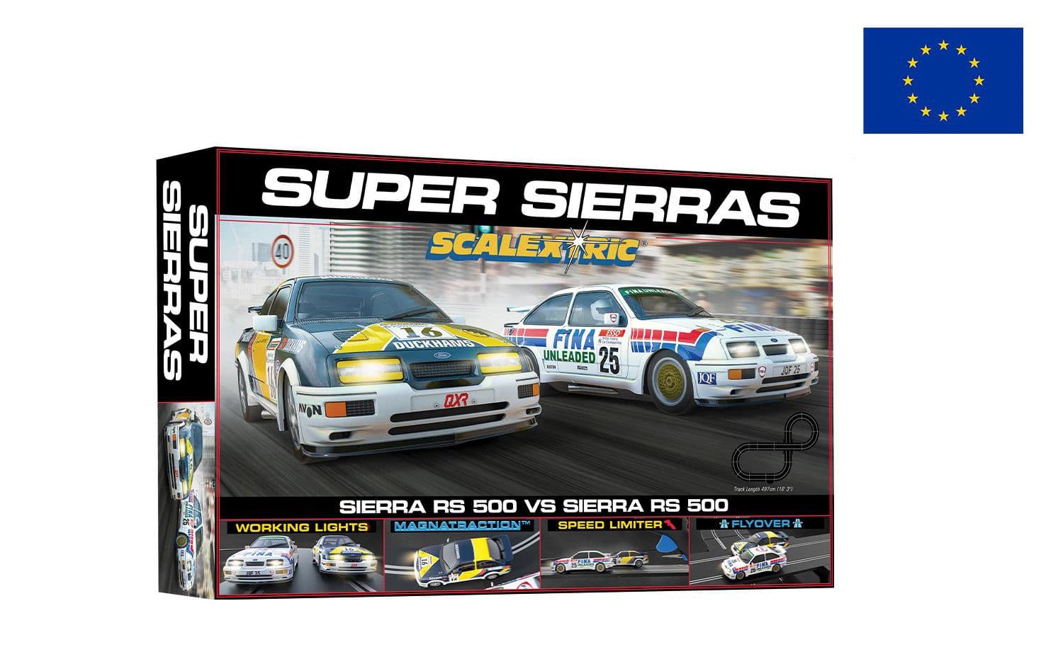 Scalextric Super Sierras Retro Race Set (EU Plug)