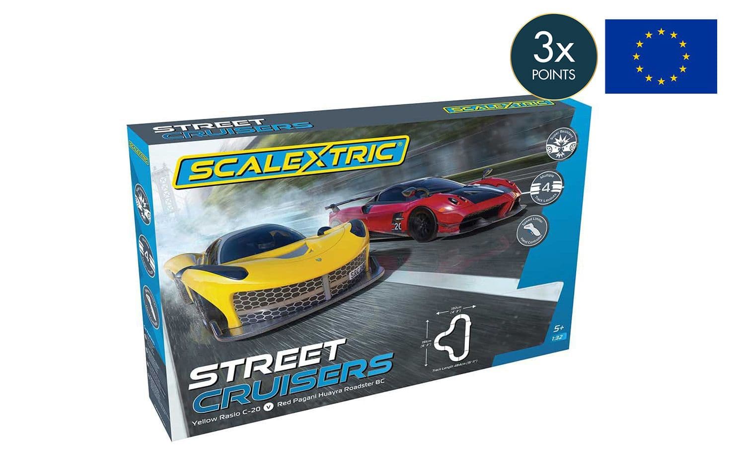 Scalextric Street Cruisers Race Set (EU Plug)