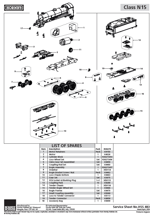 SR, N15 'King Arthur Class', 4-6-0, 741 'Joyous Gard': Big Four Centenary Collection - Era 3