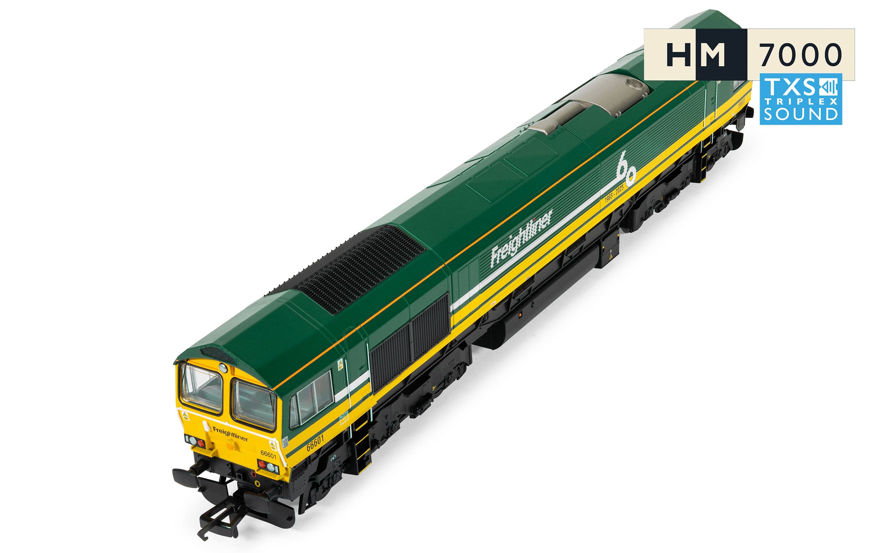 RailRoad: Freightliner Class 66 - 'Freightliner 60' - 66601 (DCC Sound Fitted)