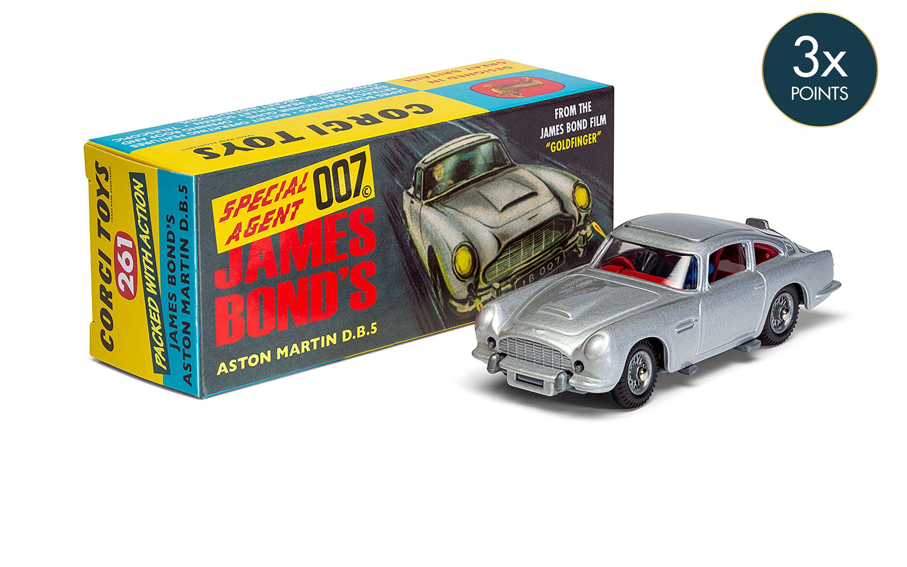 Corgi Toys 261 - Original James Bond Aston Martin DB5 (Reissue, Silver)