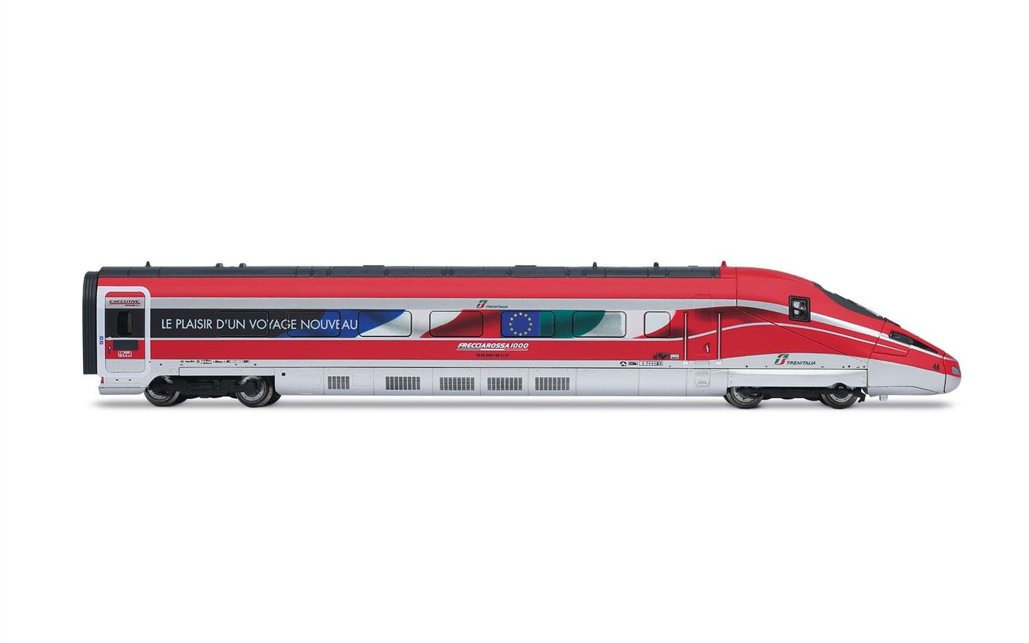 FS Trenitalia, set base di 4 unità del treno ad alta velocità "Frecciarossa 1000", livrea pubblicitaria "Le plaisir d'un voyage nouveau", ep. VI