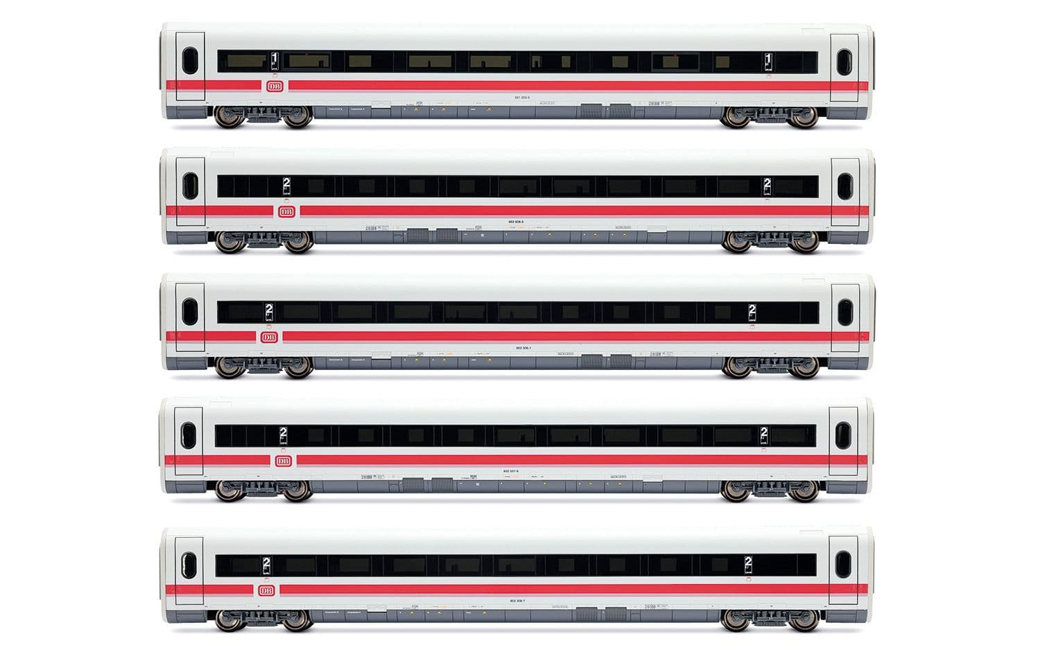 DB, set di 5 carrozze aggiuntive per ICE-1 HL1750 (1 x 1ª classe + 4 x 2ª classe)
