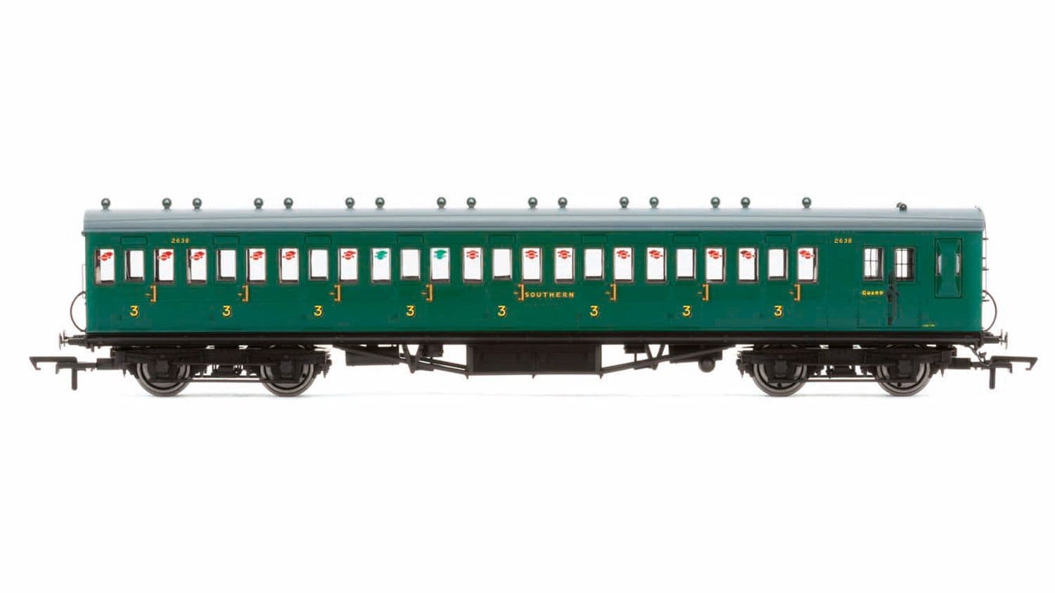 SR, 58' Maunsell Rebuilt (Ex-LSWR 48'), Eight Compartment Brake Third, 2638 'Set 44' - Era 3