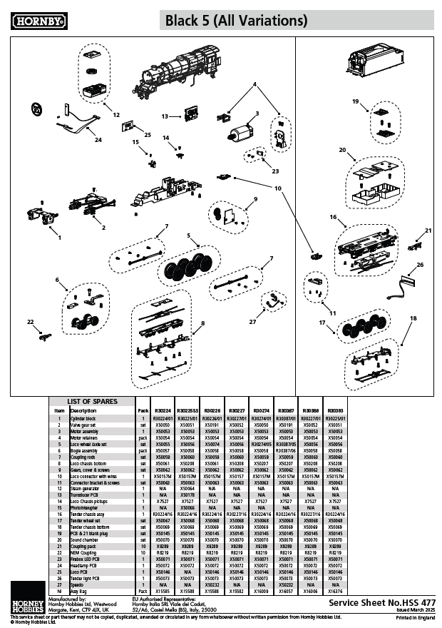 LMS - Stanier 5MT 'Black 5' - 5047