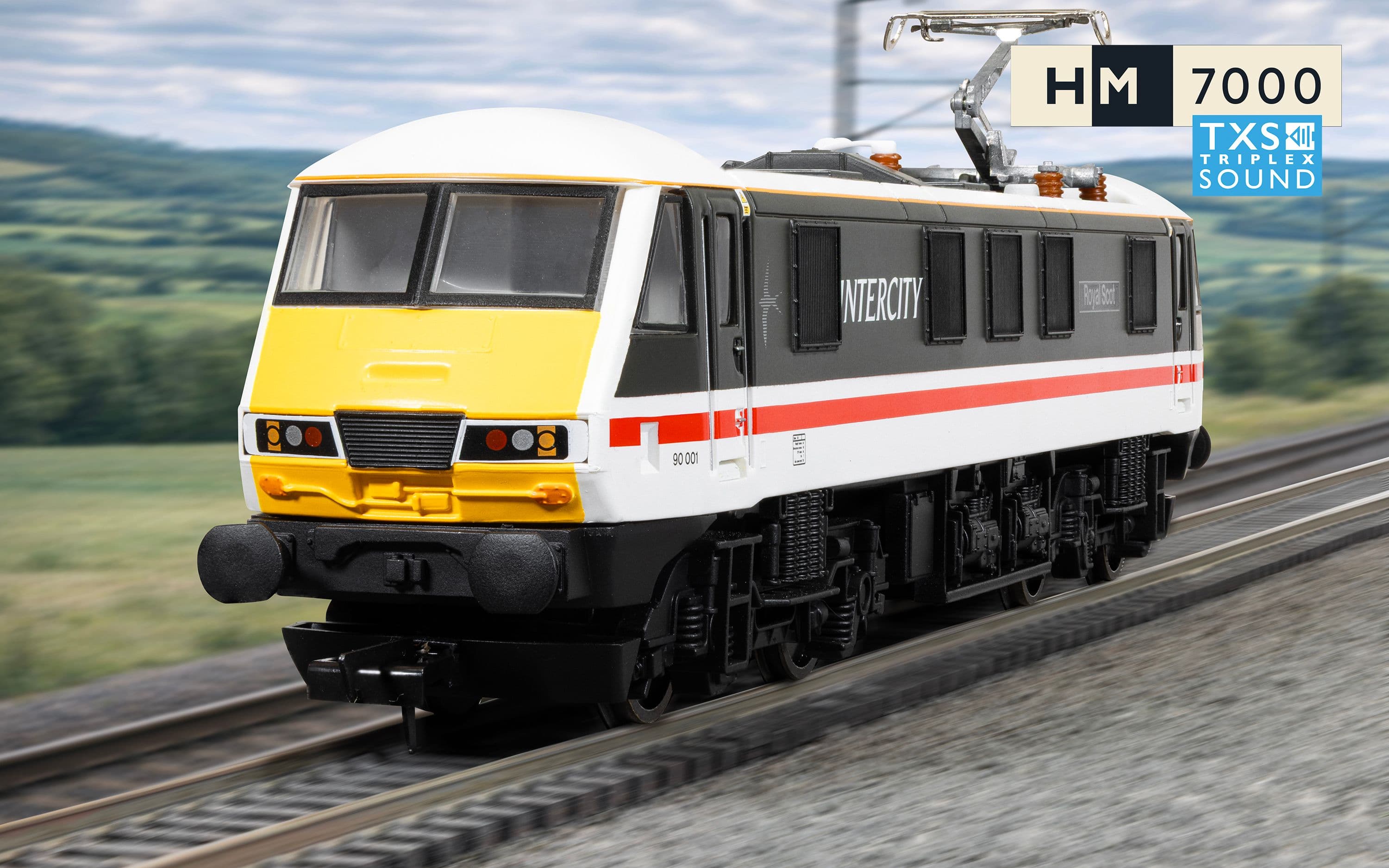 RailRoad: BR - Intercity Class 90 - 'Royal Scot' 90001 (DCC Sound Fitted)