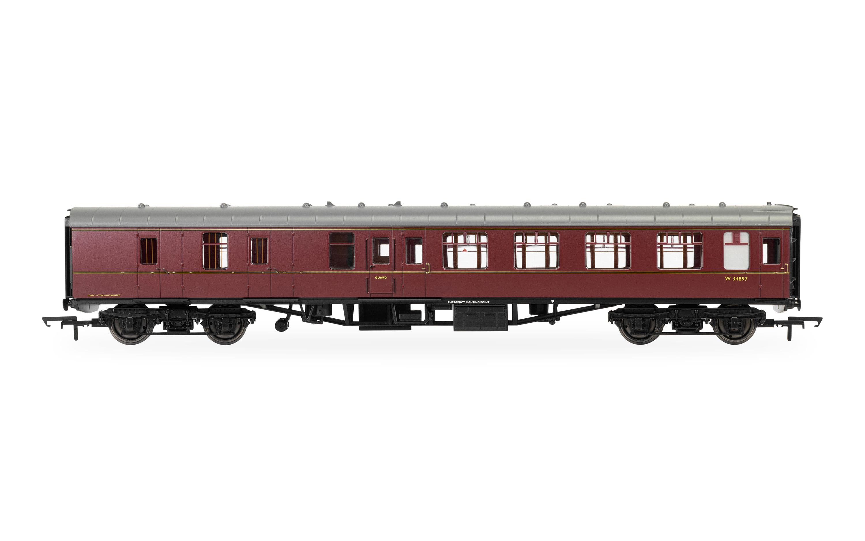BR - MK1 Corridor - W34897 - Brake Second Coach