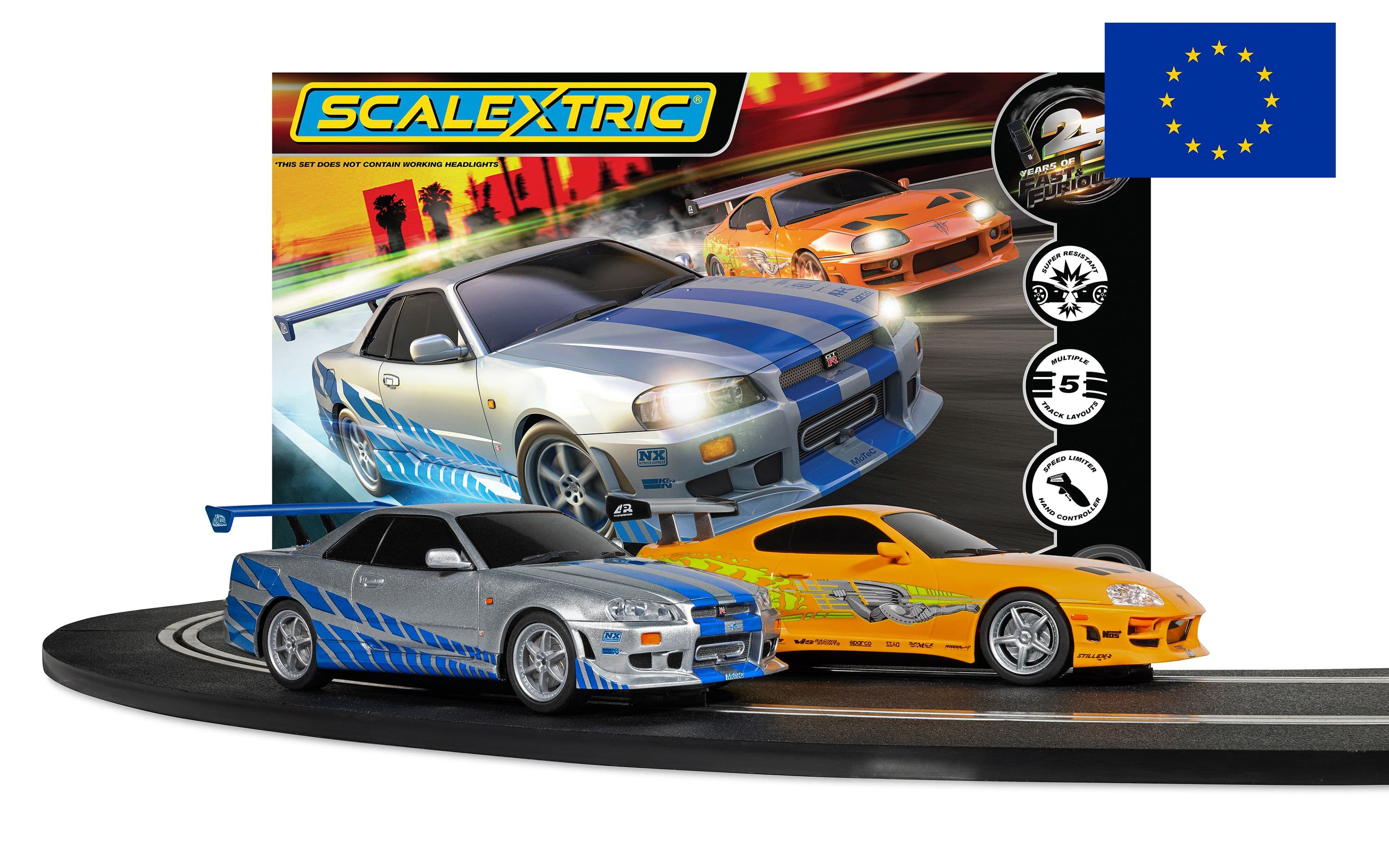 Scalextric Fast and Furious - Race Set - 25 Year Edition (EU Plug)