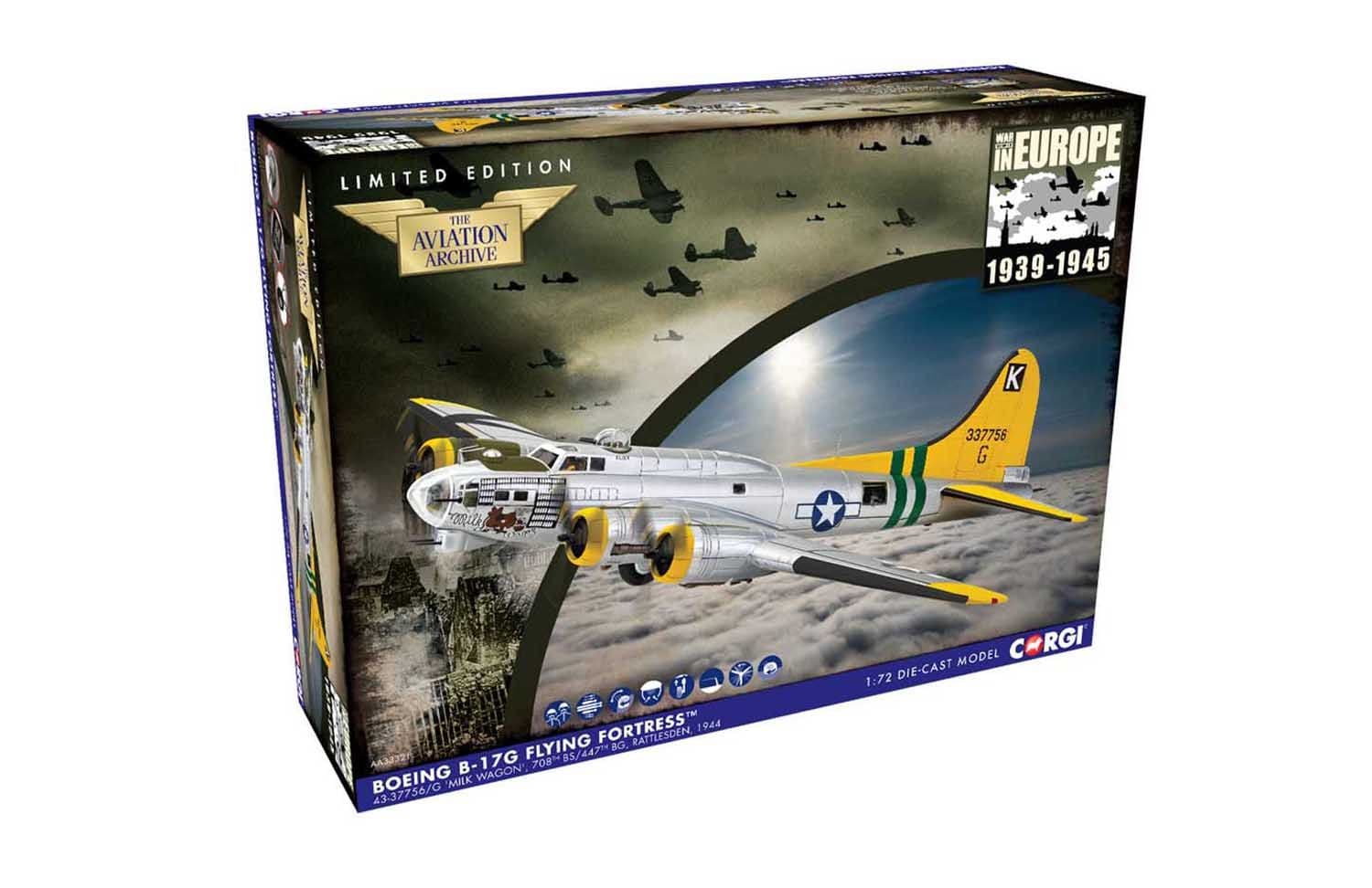 AA33321 Corgi | Boeing B-17G Flying Fortress 43-37756/G 'Milk