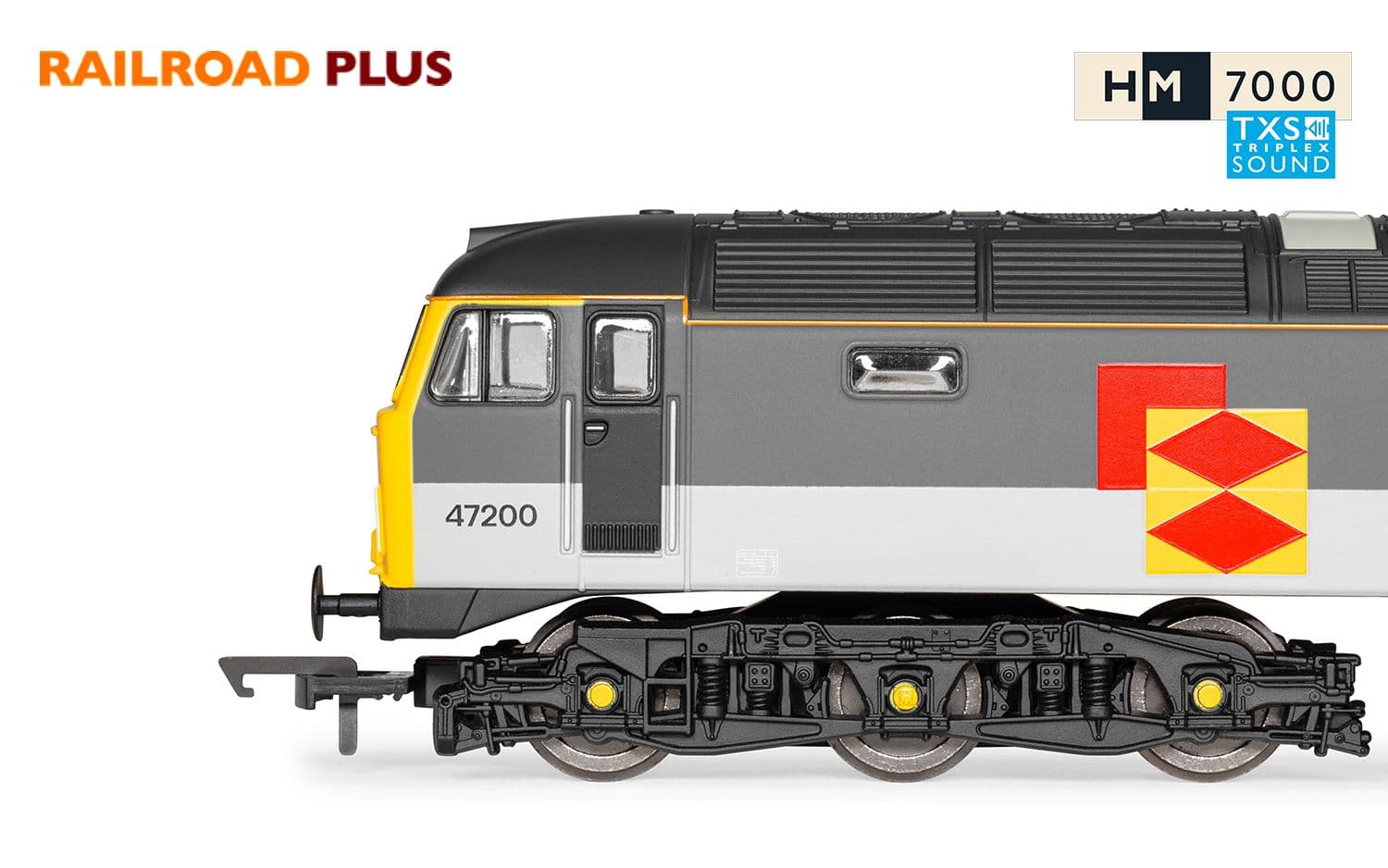 RailRoad Plus BR Railfreight, Class 47, Co-Co, 47188 - Era 8 (Sound Fitted)