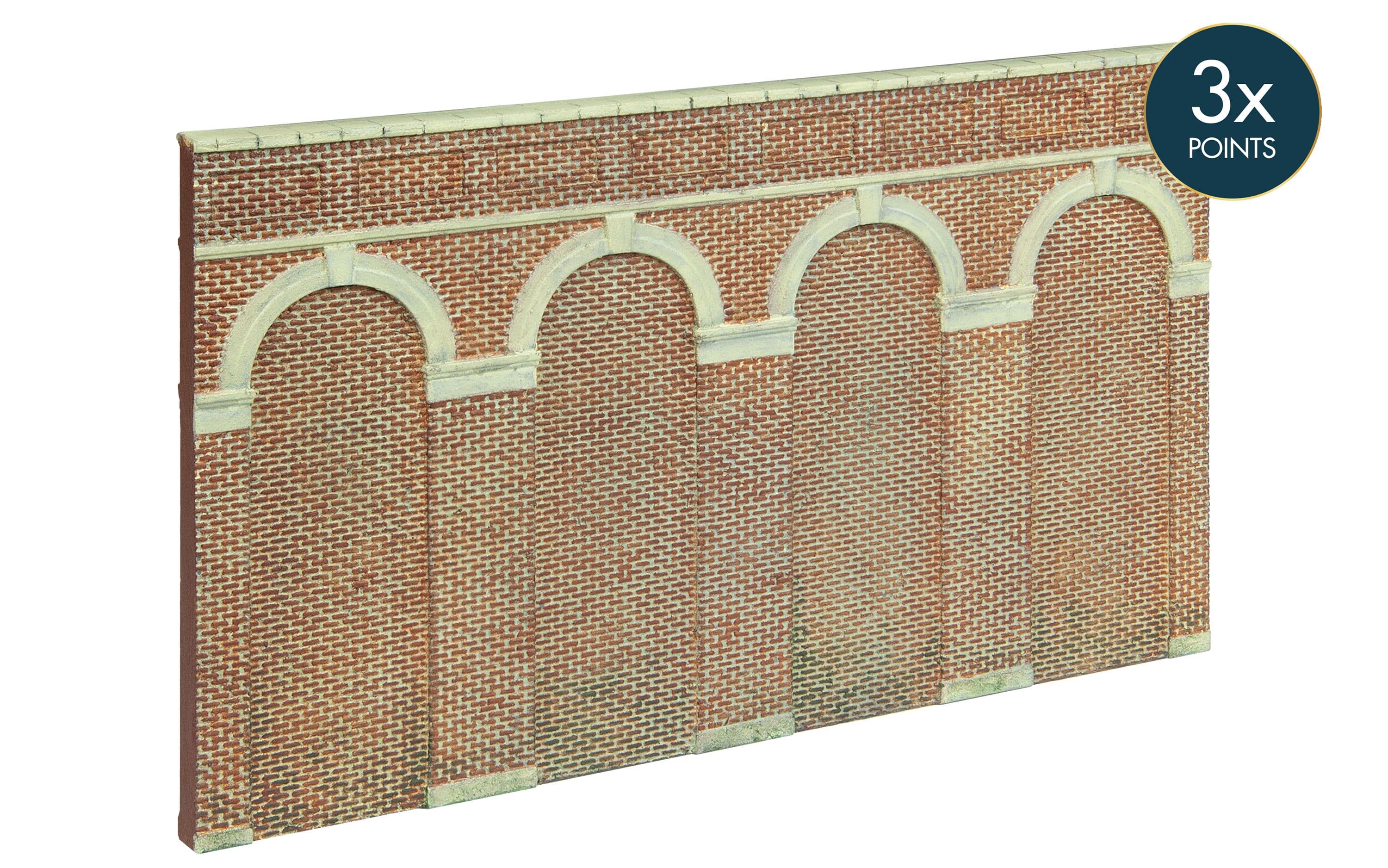 High Level Arched Retaining Walls x 2 (Red Brick)