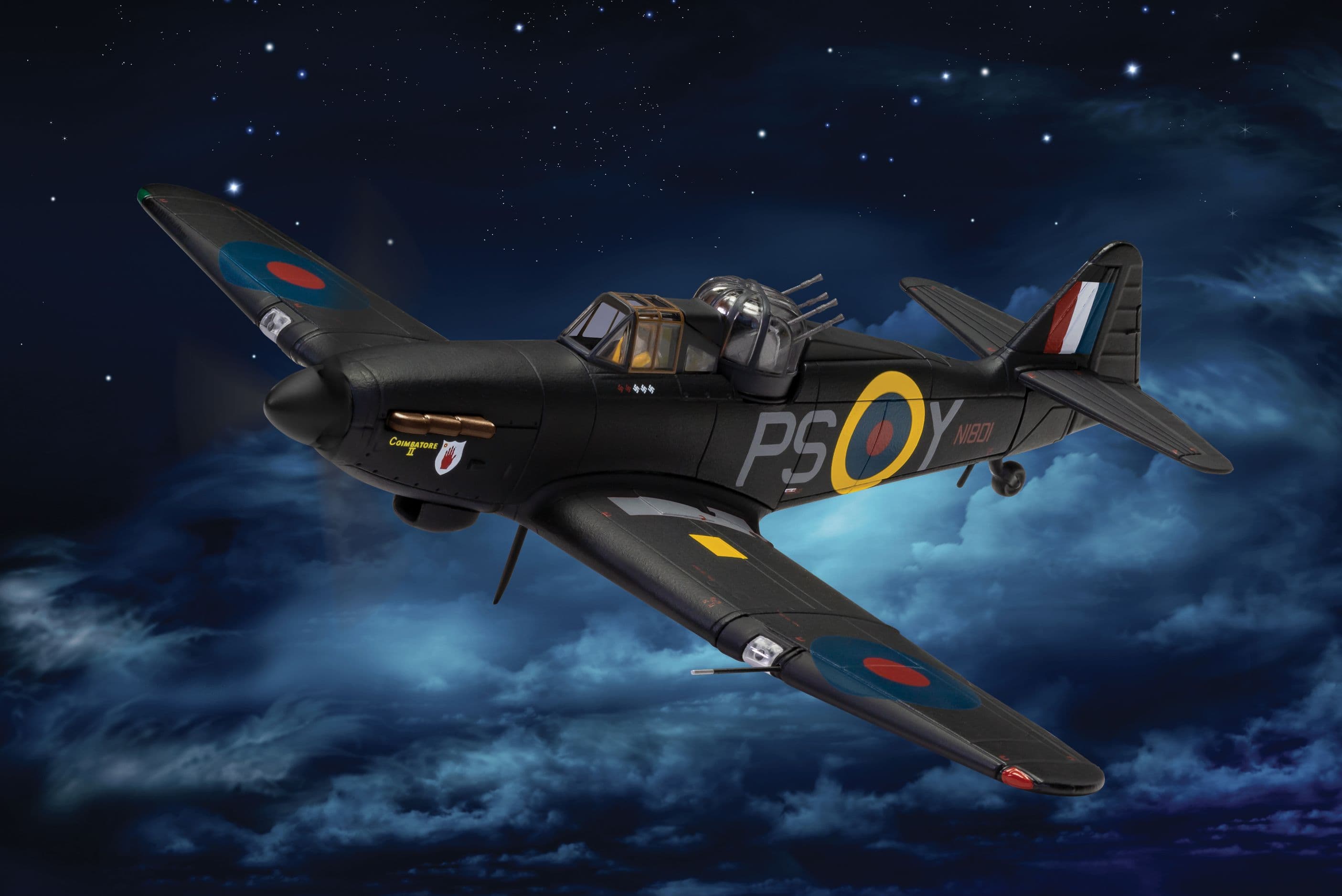Boulton Paul Defiant Mk.I 'Coimbatore II' - RAF  No.264 Sqn - Desmond Hughes